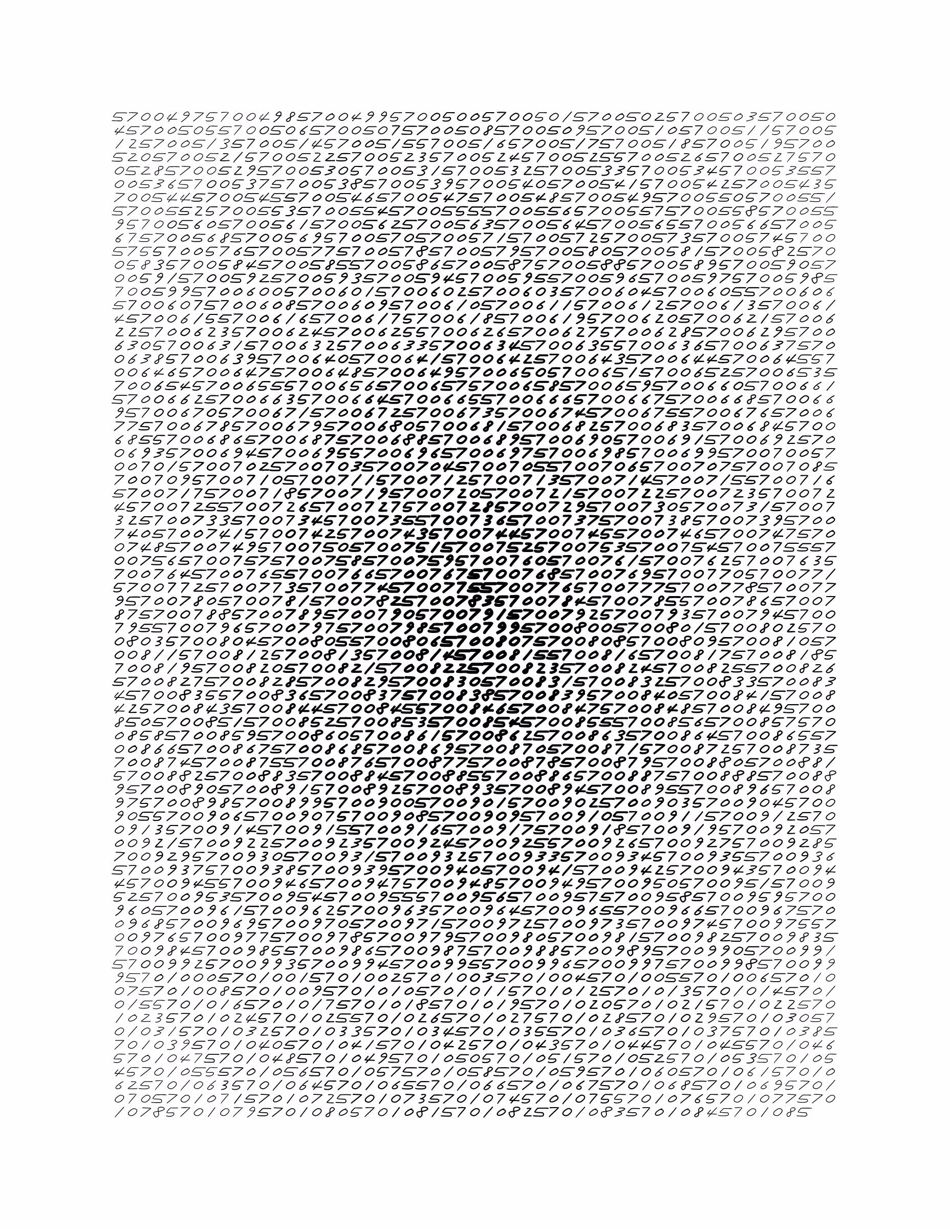 Endless (5,607,250 to Infinity) #304