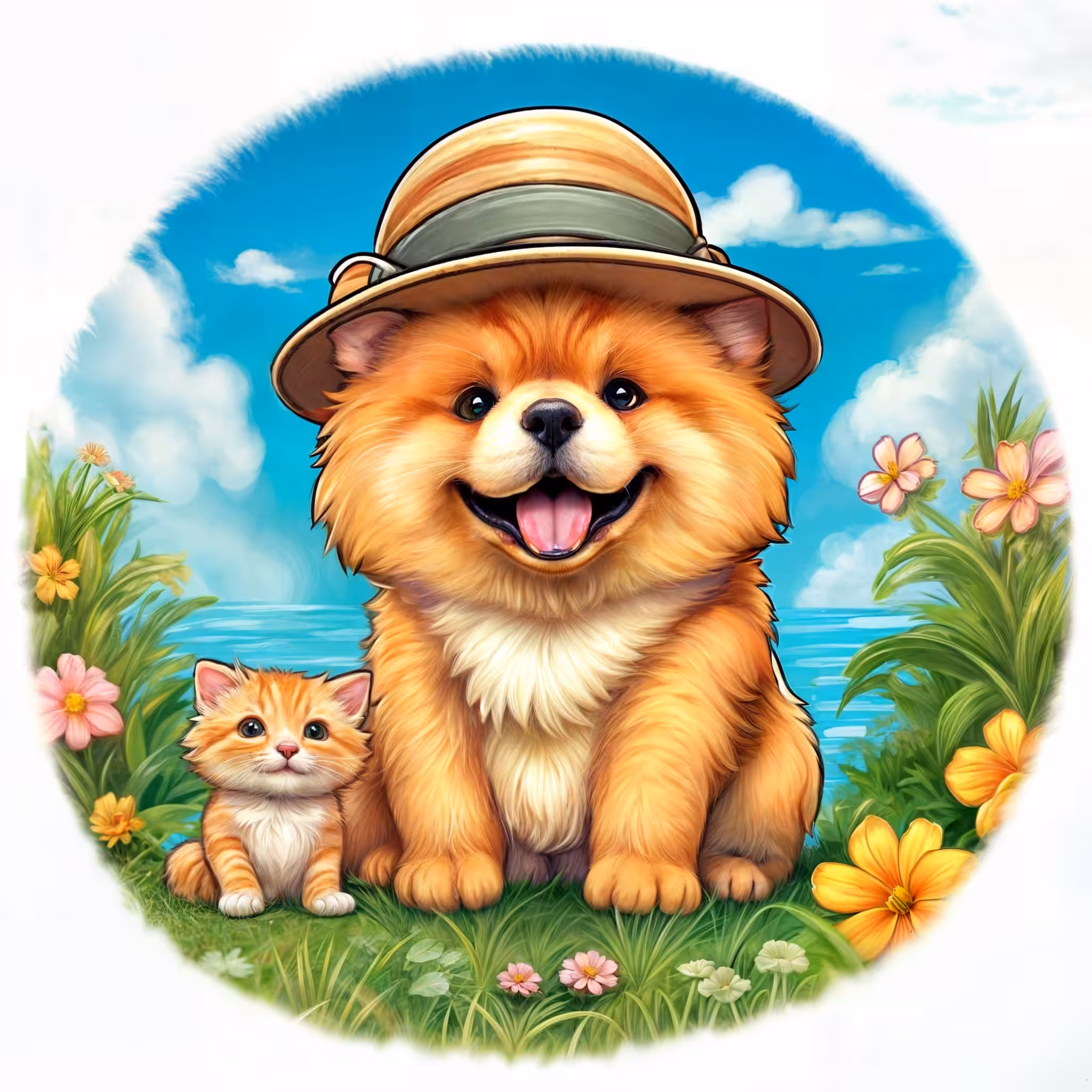Friends on vacation