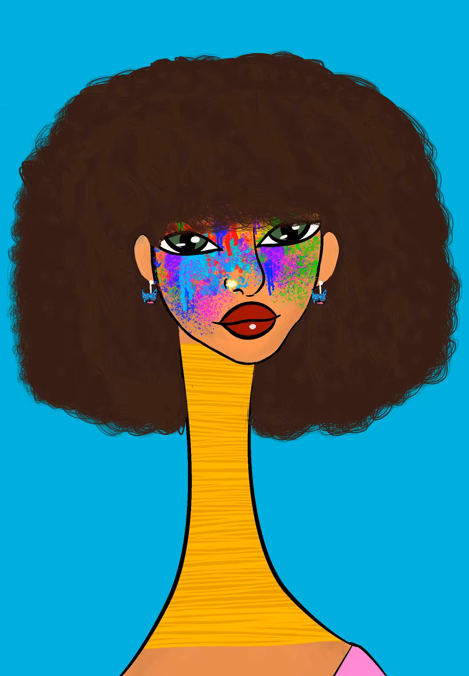 Long Neckie Lady #3183
