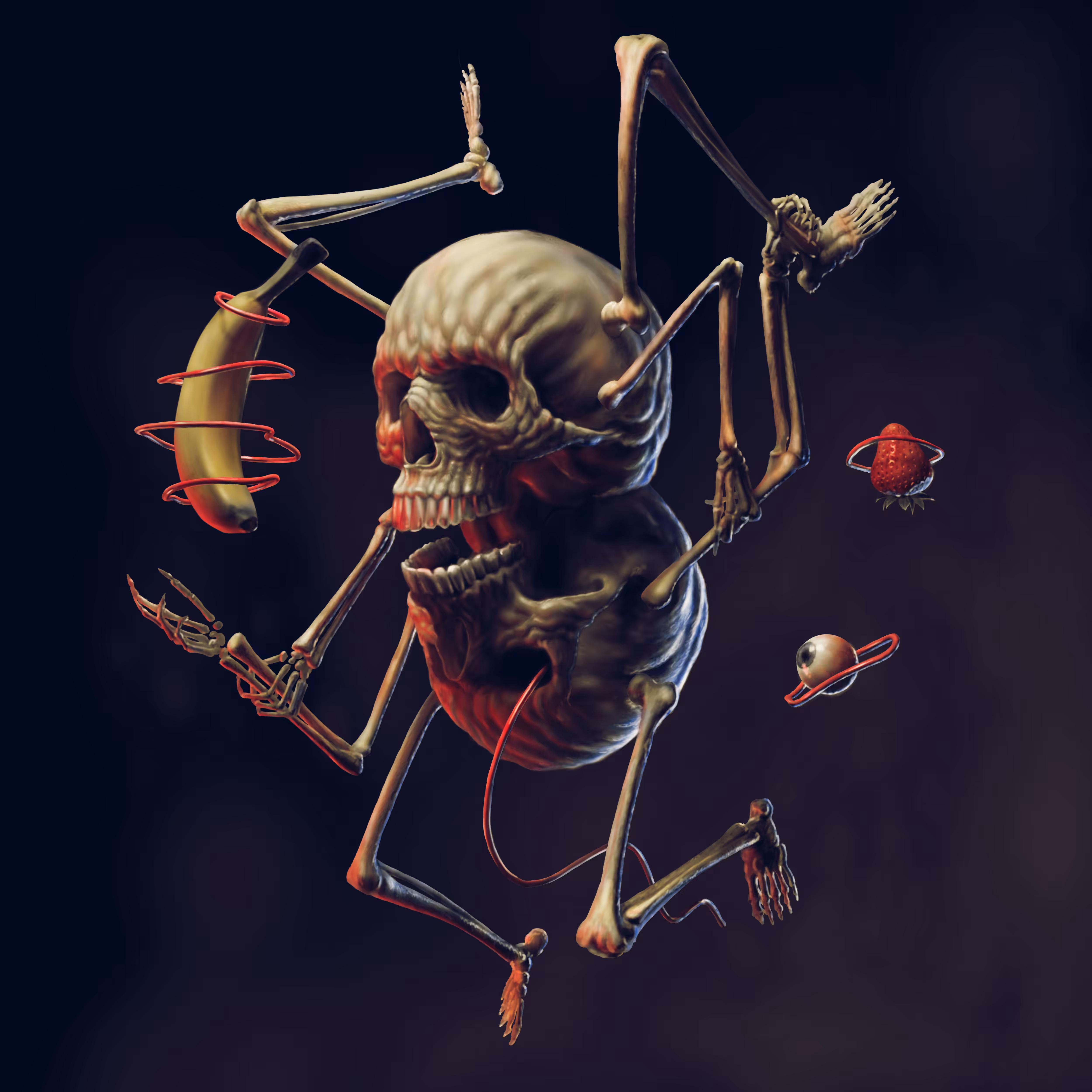 Skull Man Float