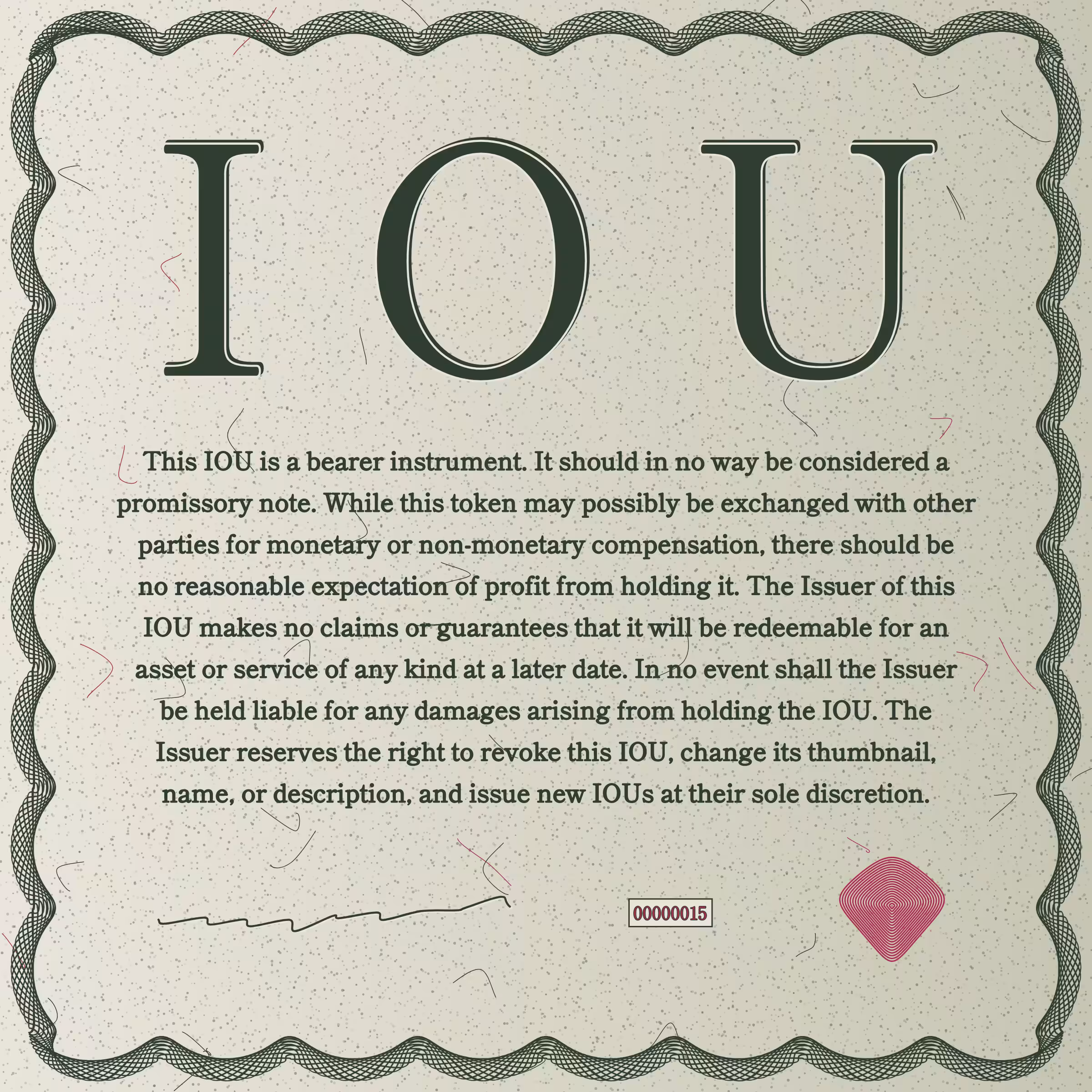 IOU #15