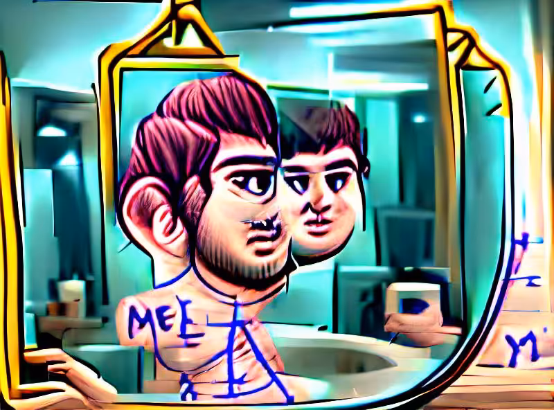 Abraham's First Works: My True Self in the Mirror