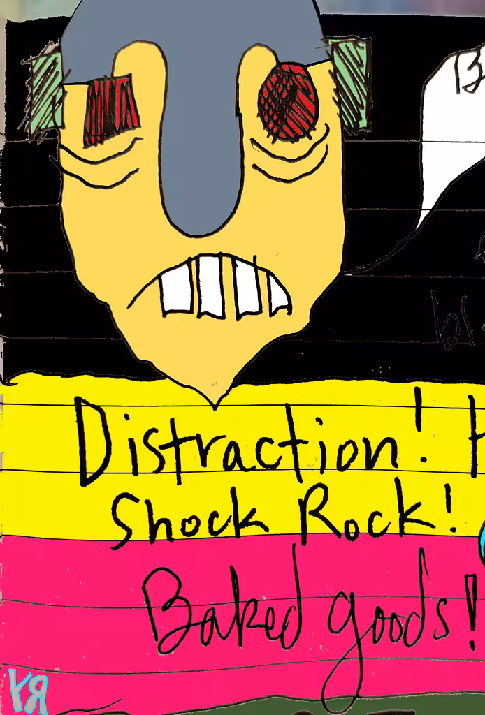 "Distraction / Melting Sadness" art + audio by Richard F. Yates (Holy Fool) and the FAM