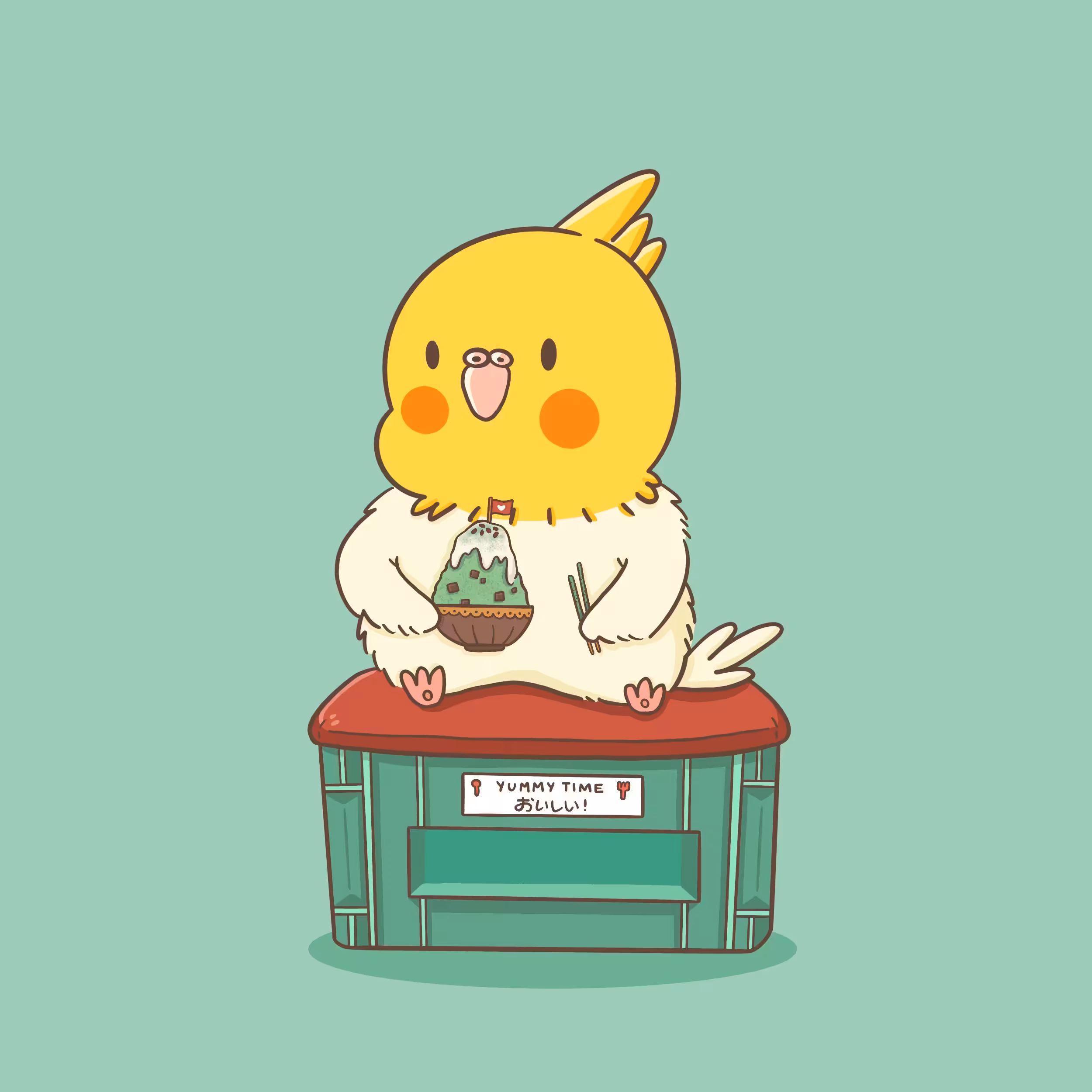 🐤🍴 Matcha Green Tea Bingsu