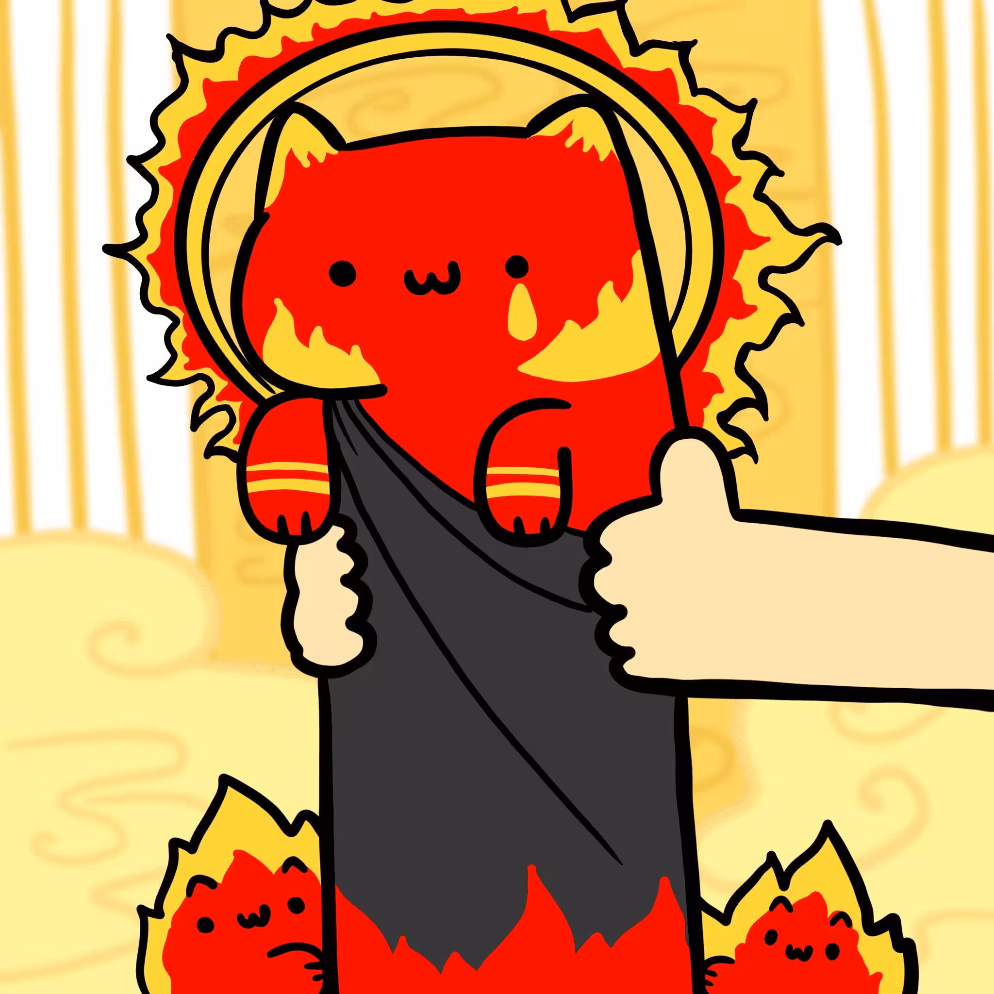Long Long Cat: Long Long God of sun Cat #0158