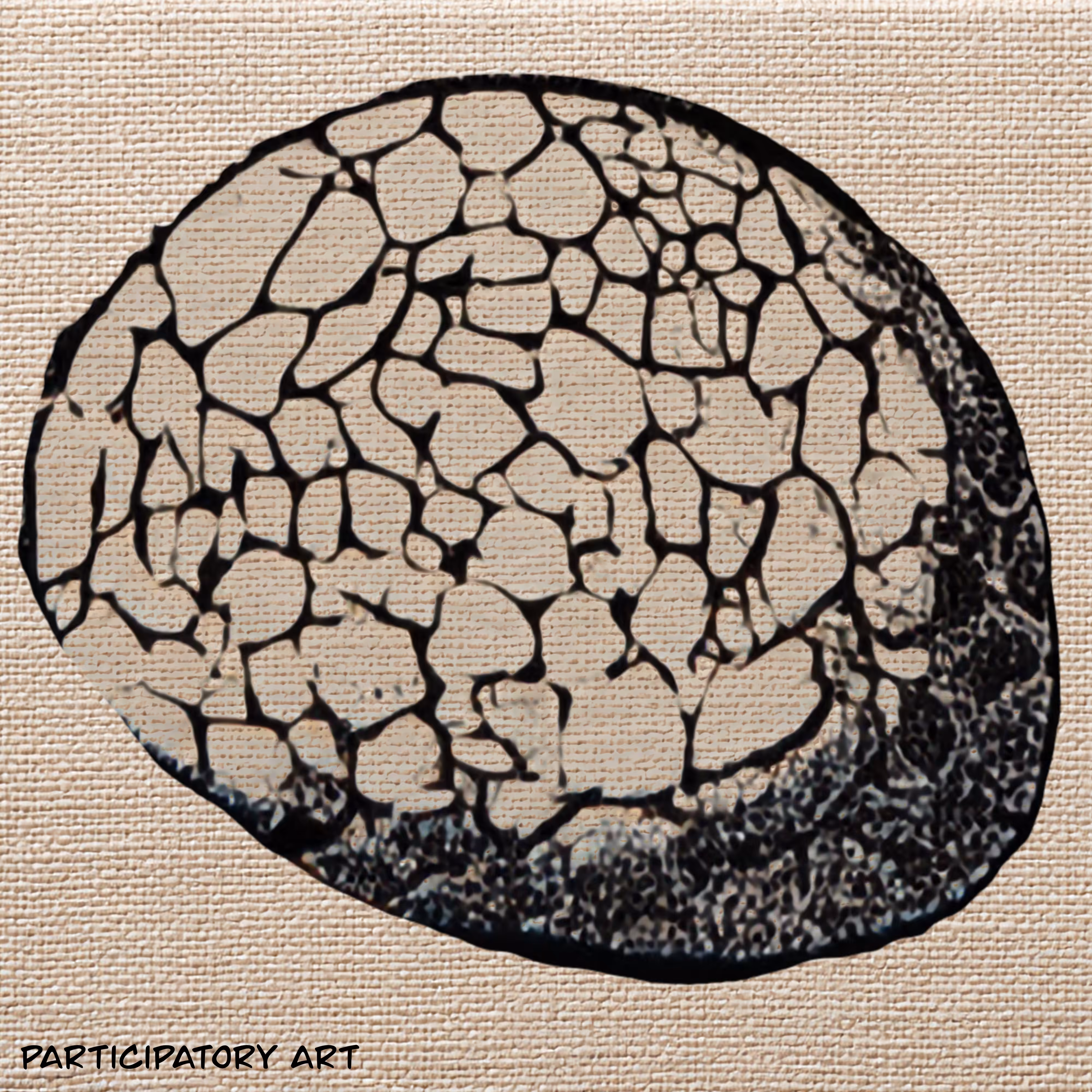 Template 2 - Brainy textured rock on canvas