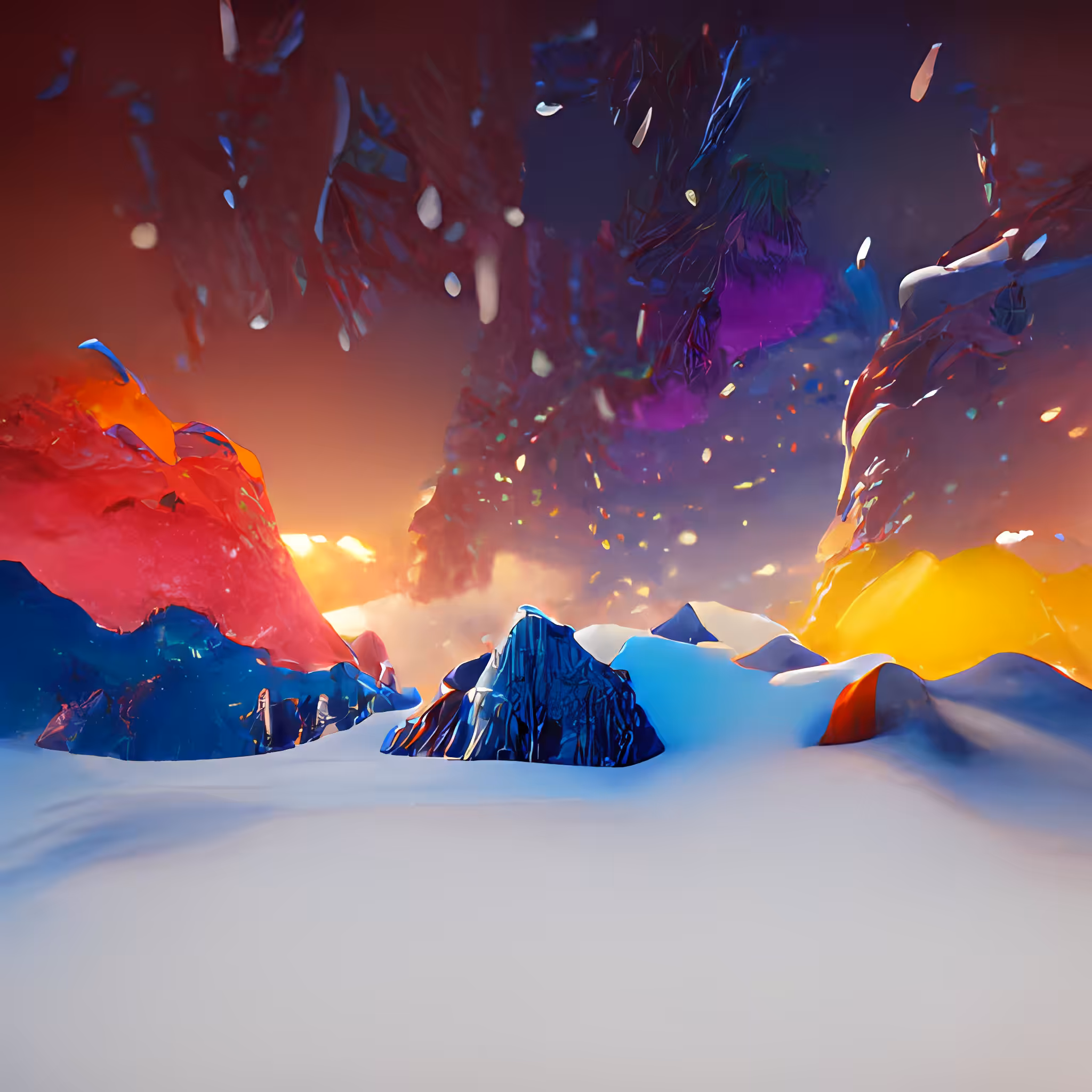 Snowy AI Mountains #2