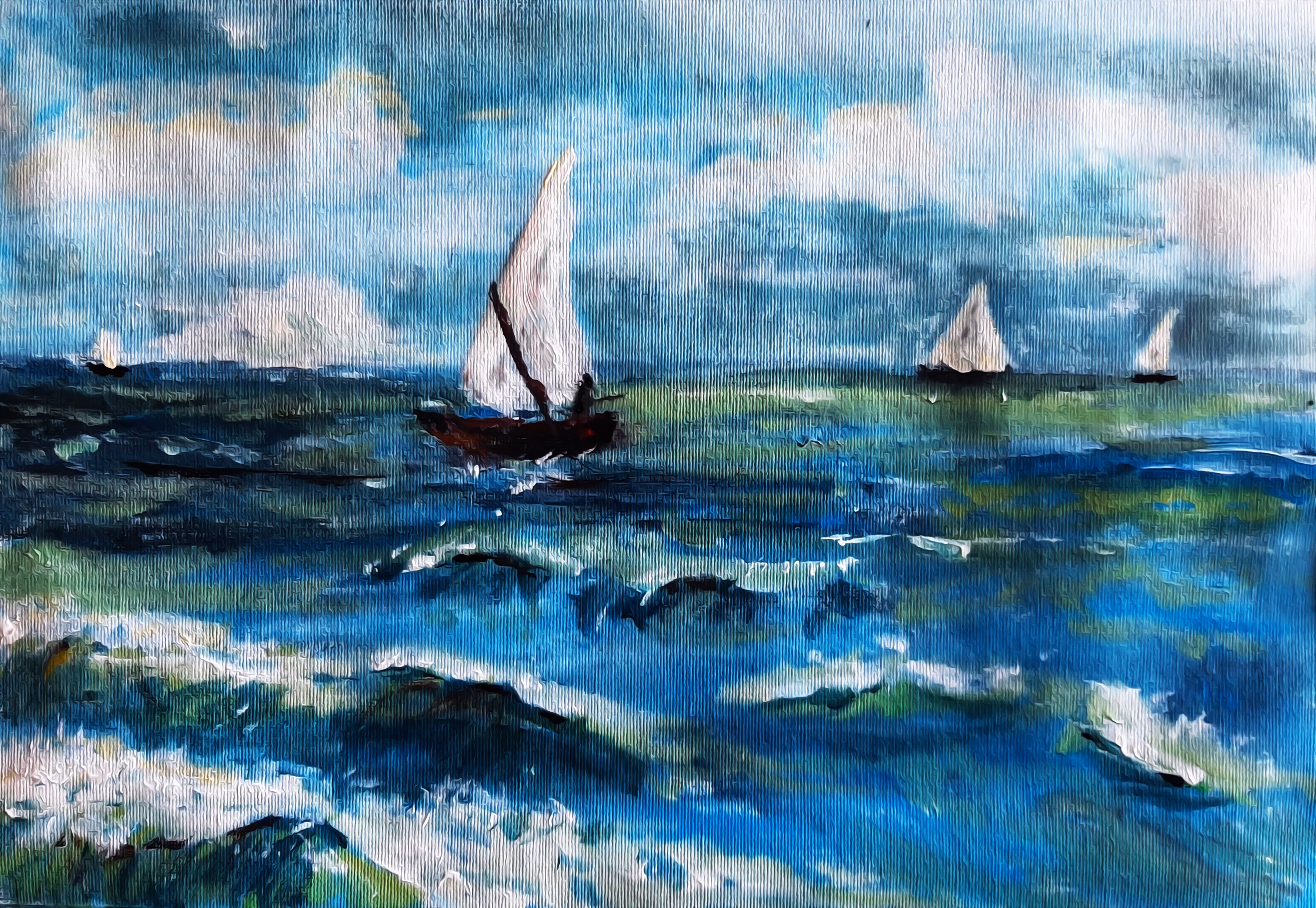 Ode to Vincent's seascape