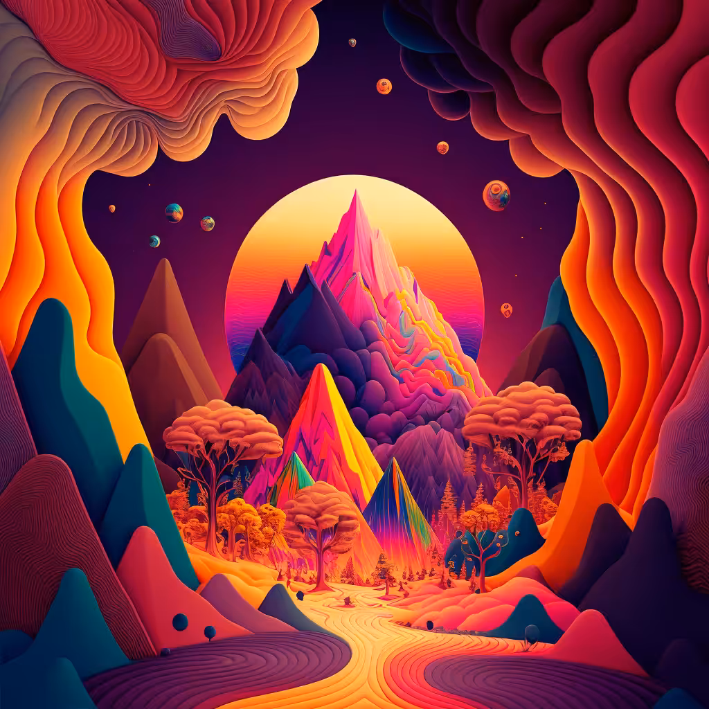 Psychedelic Landscape #95