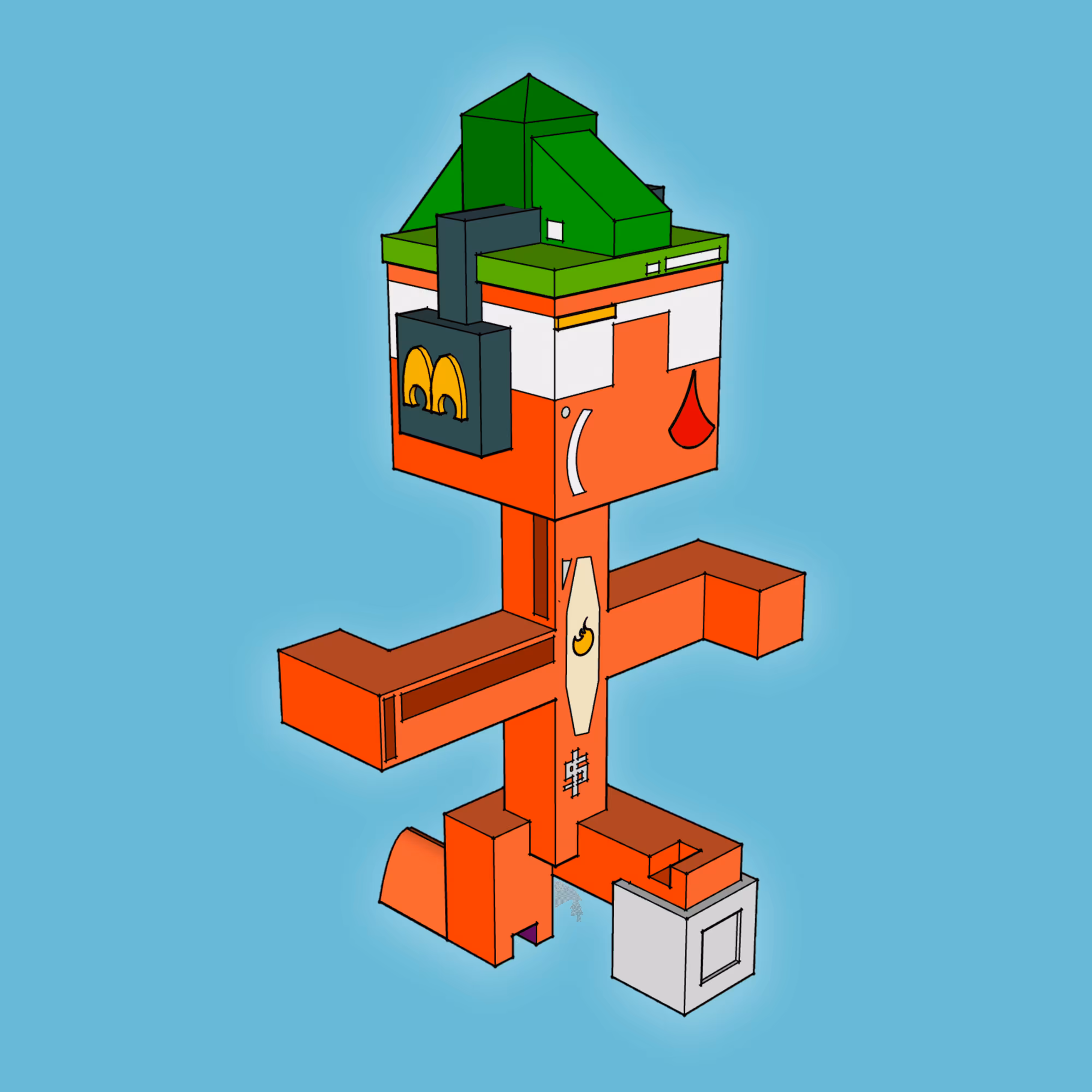 BrickBeads #3103 - HotSauce