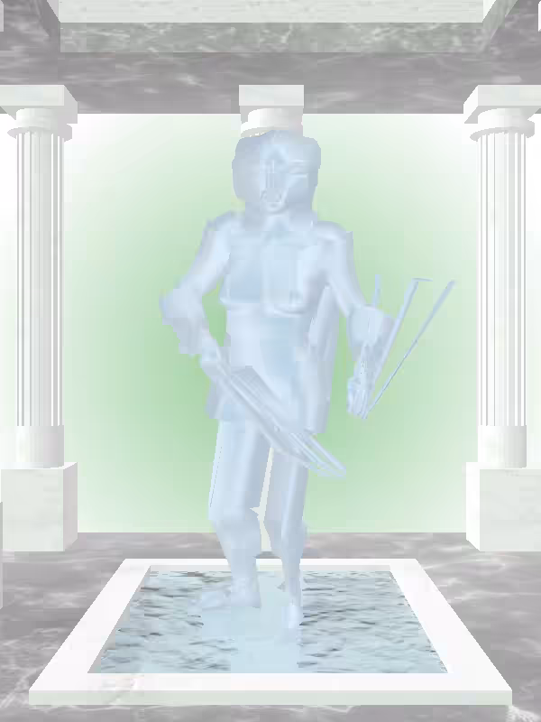 The Injured Ethereal Blue Woman #3081