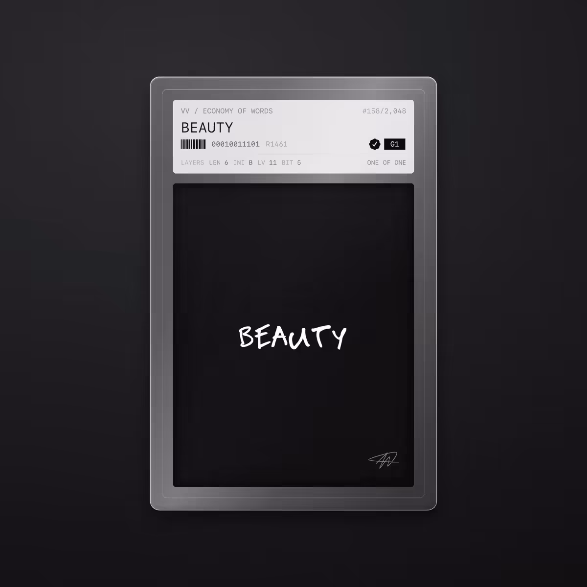 Economy of Words: BEAUTY · #158