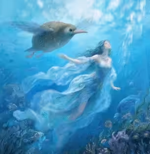 Siren Kiwi-Bird & The Sea Fairy