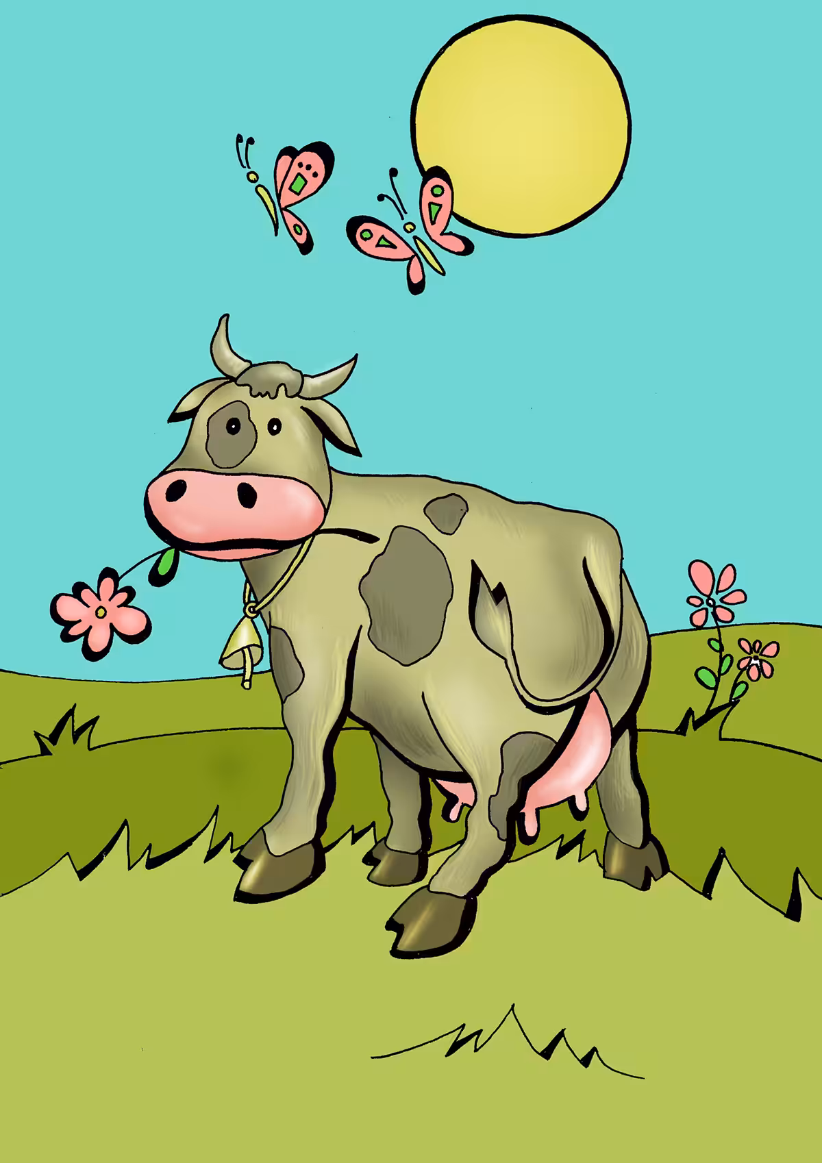 Funny Fat Cow