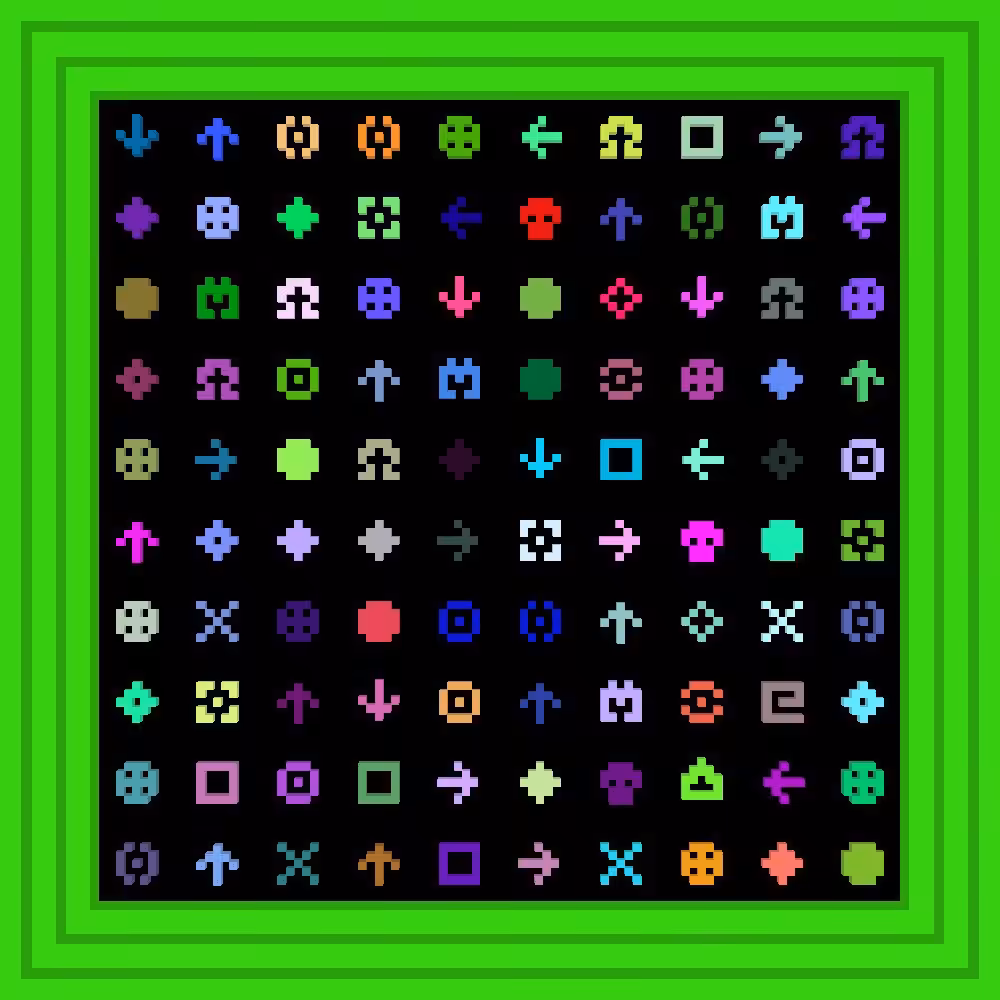 hicetnunc :: Procedural Symbols #27/1000