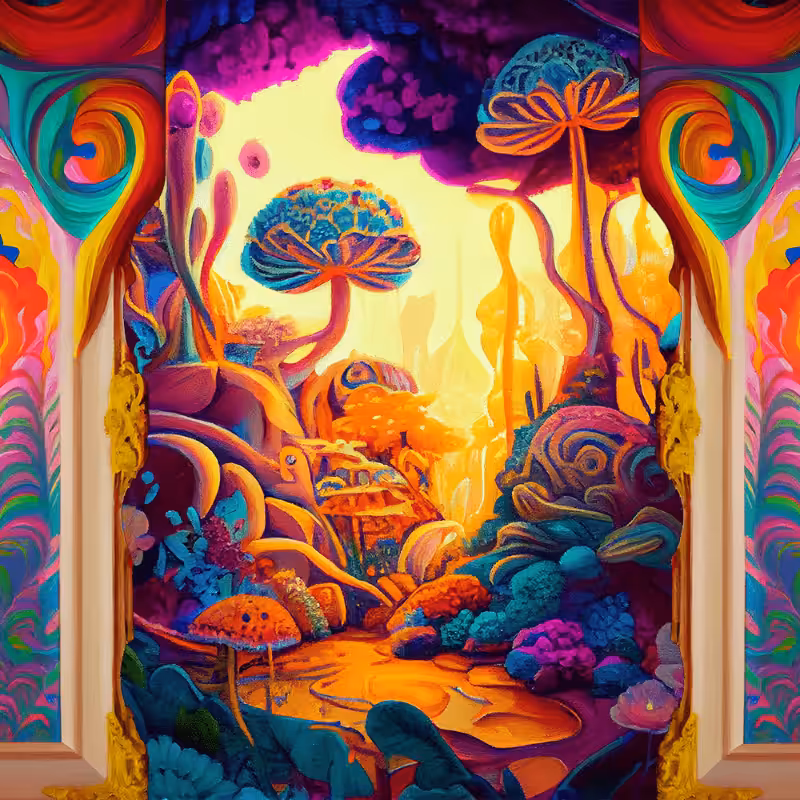 AI Psychedelic Garden #1