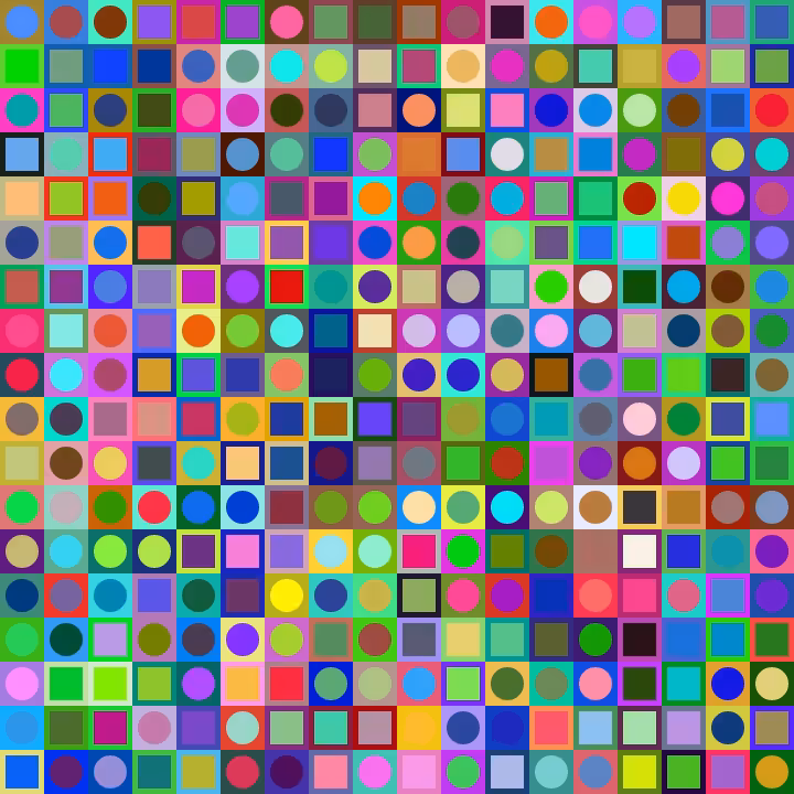 Square Dot Composition #137