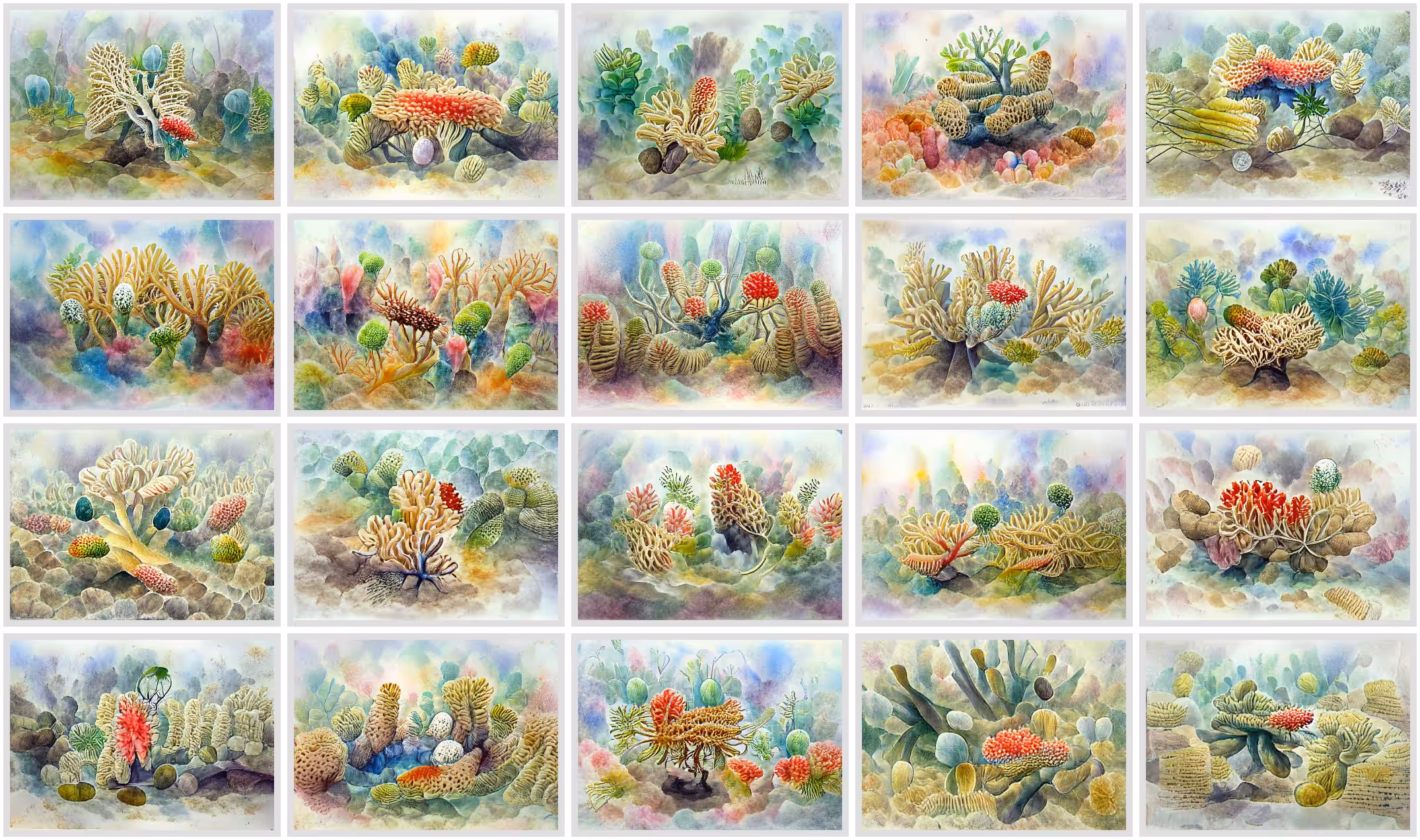 Coral Collage
