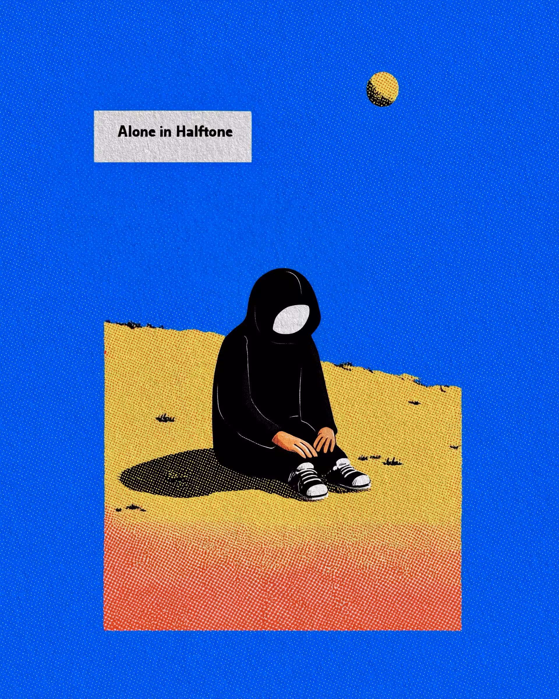 Alone in Halftone