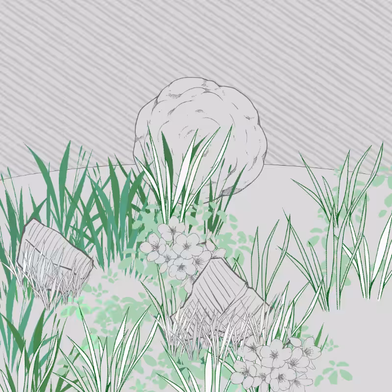 Wild Grass and Rubble #113