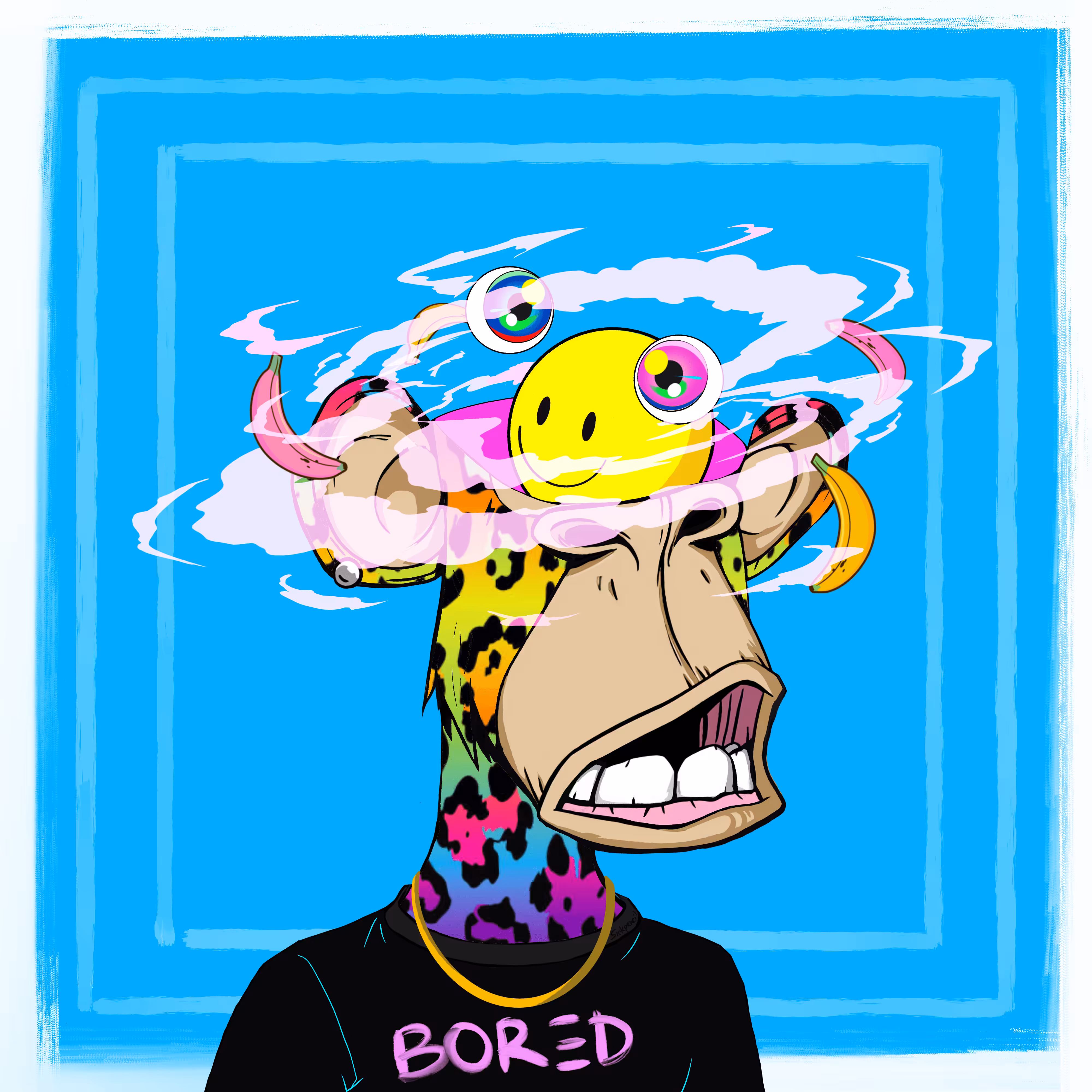 Bored Ape 3885 x Sickpencil 2