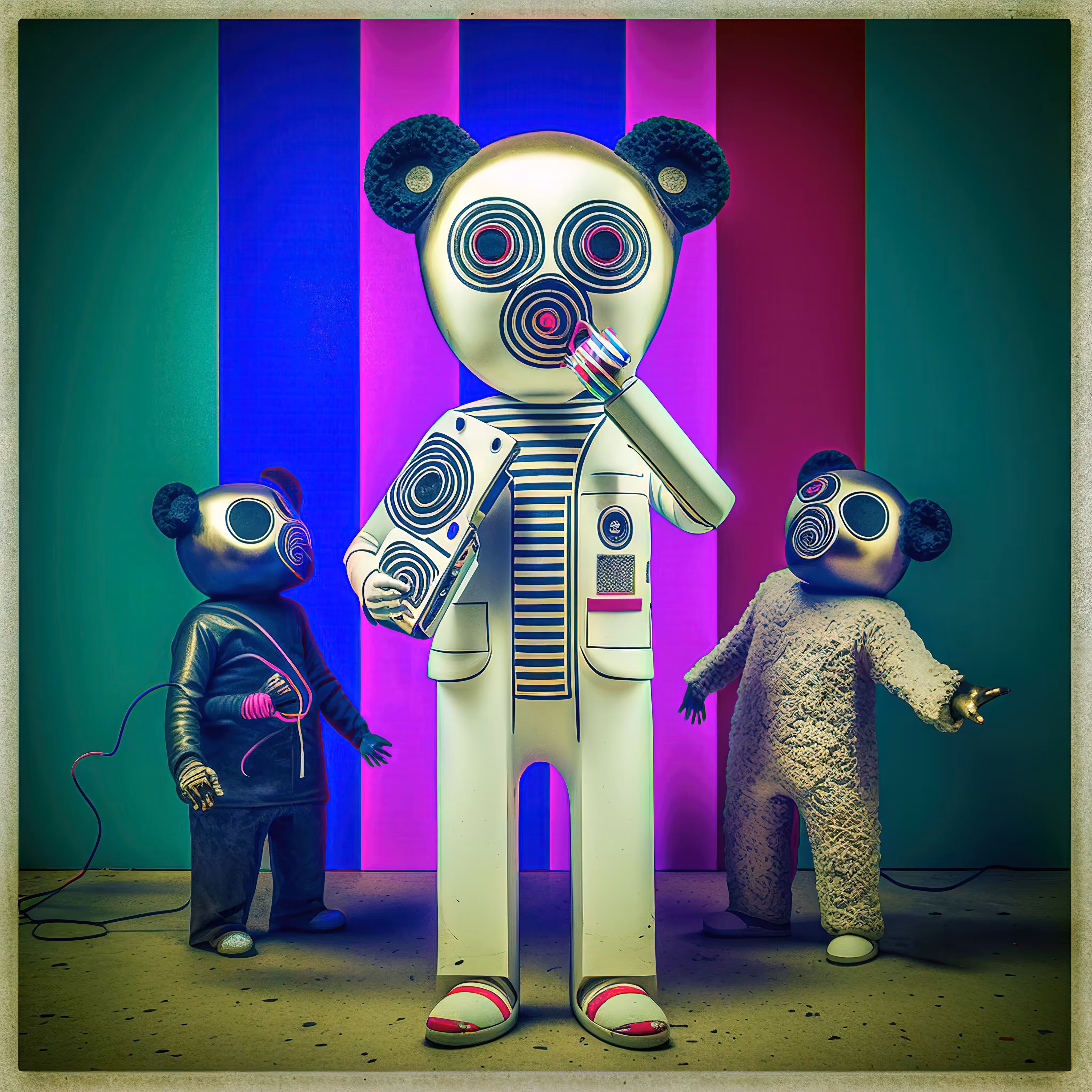 Ai Bear Art from GummyLSD: Beary Odd Friends #81