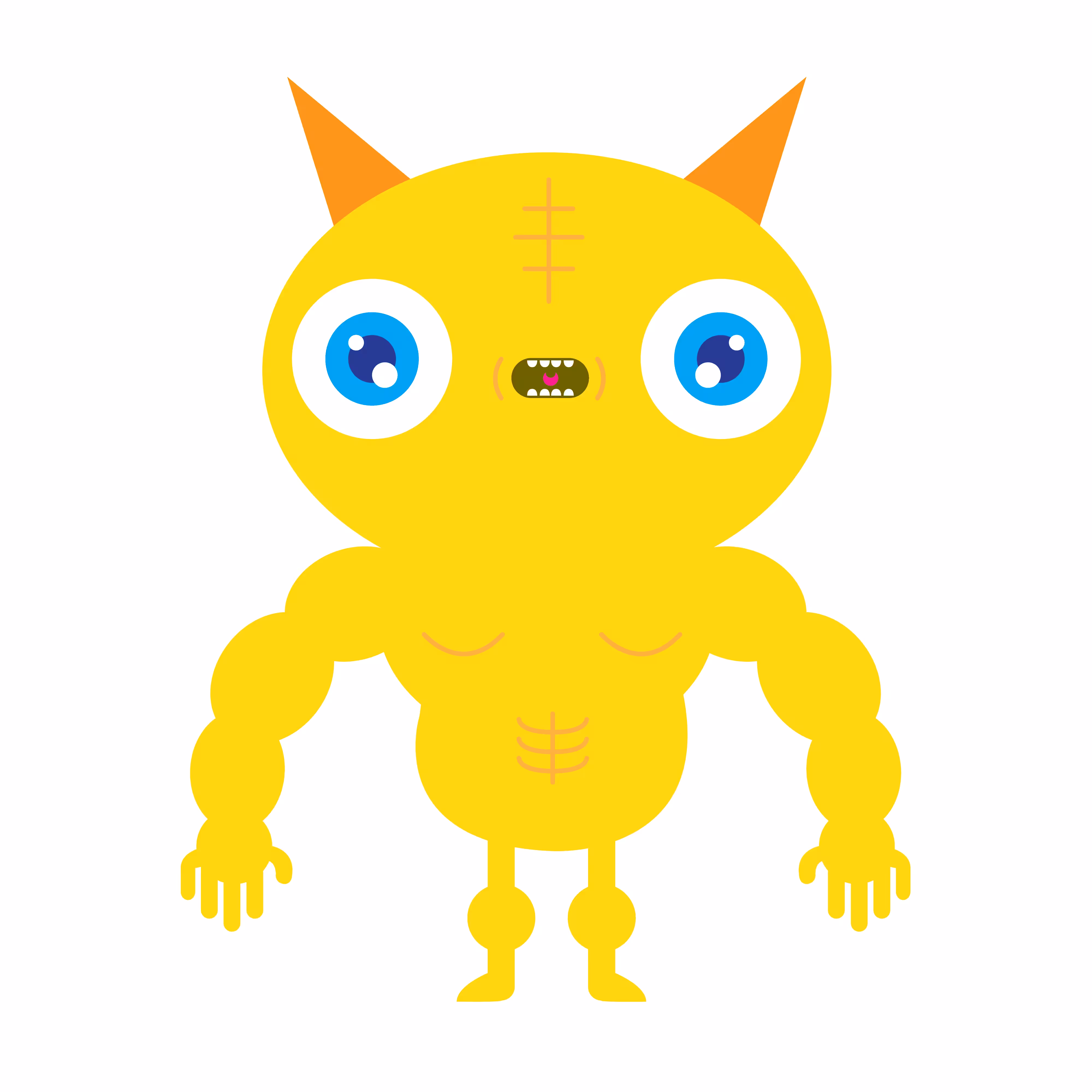 032 (muscle yellow monster)