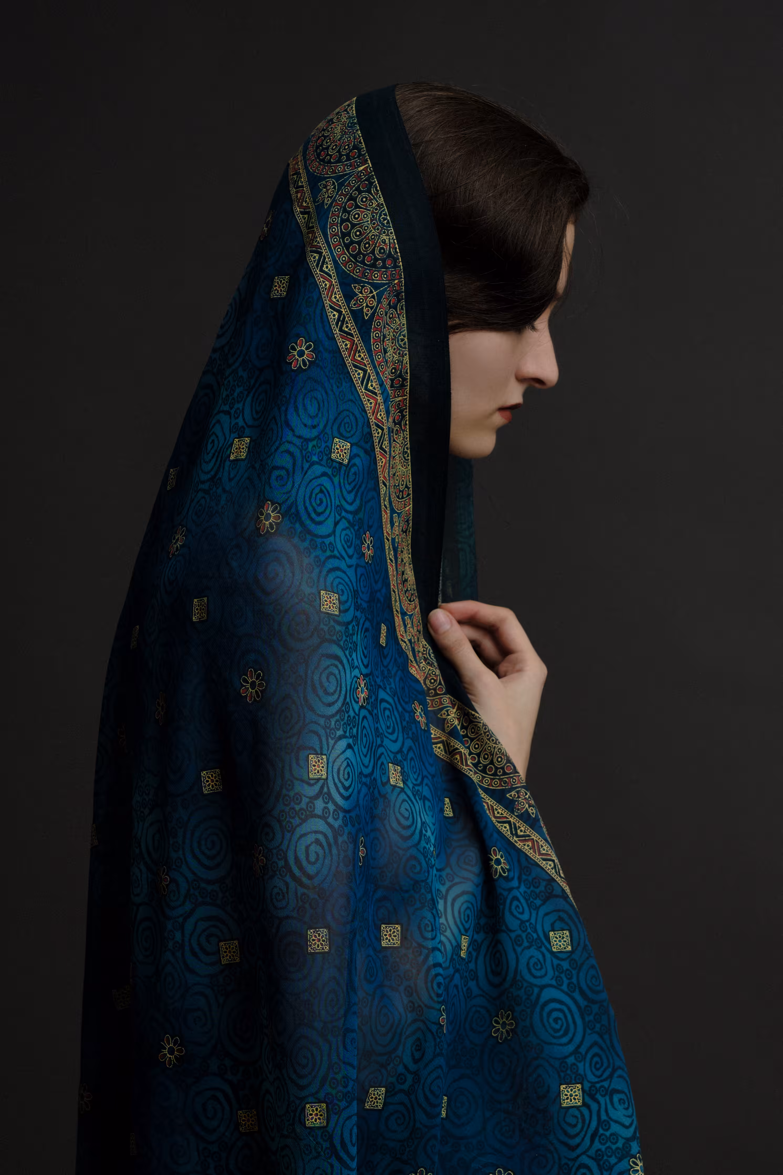 Blue Scarf 