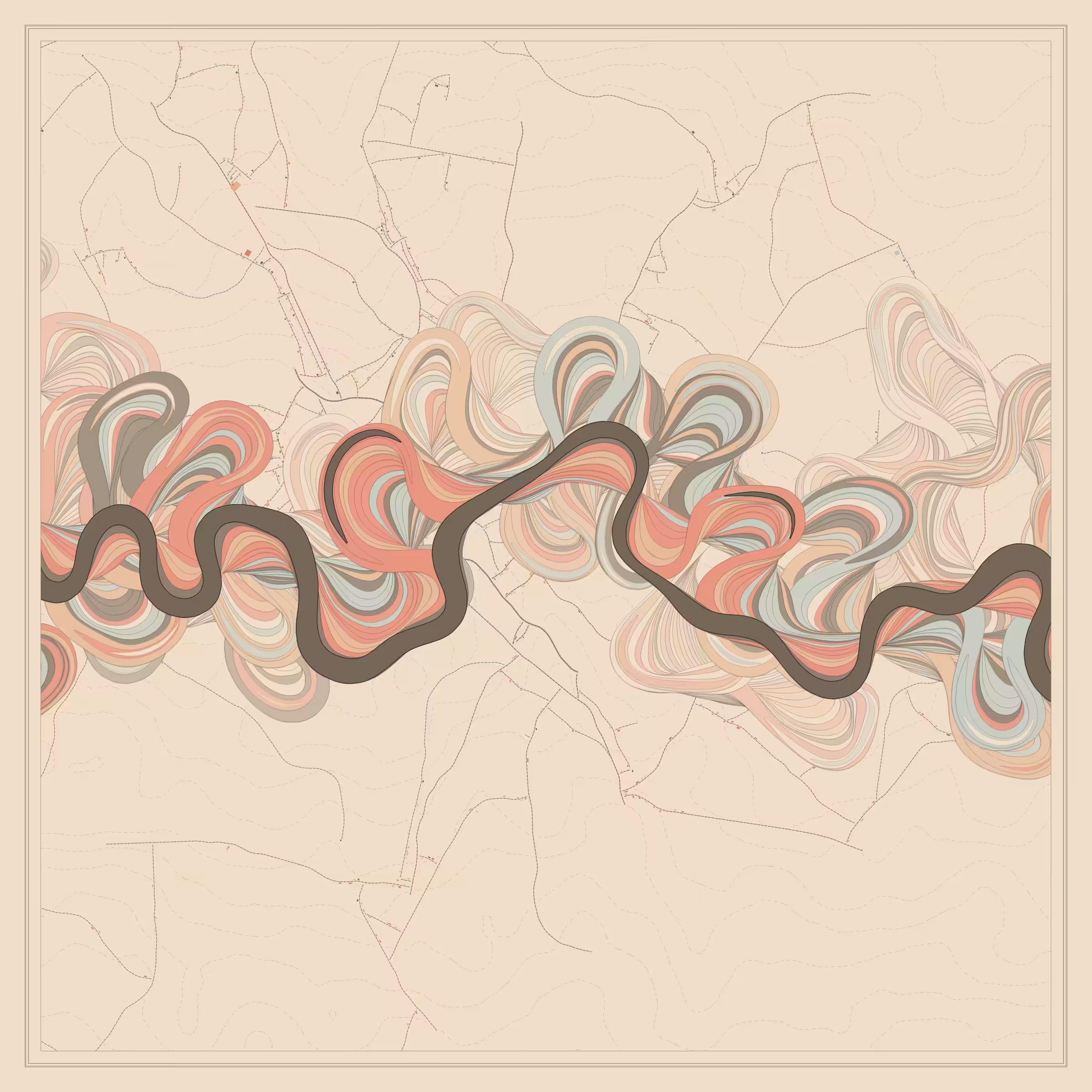 Ancient Courses of Fictional Rivers #311