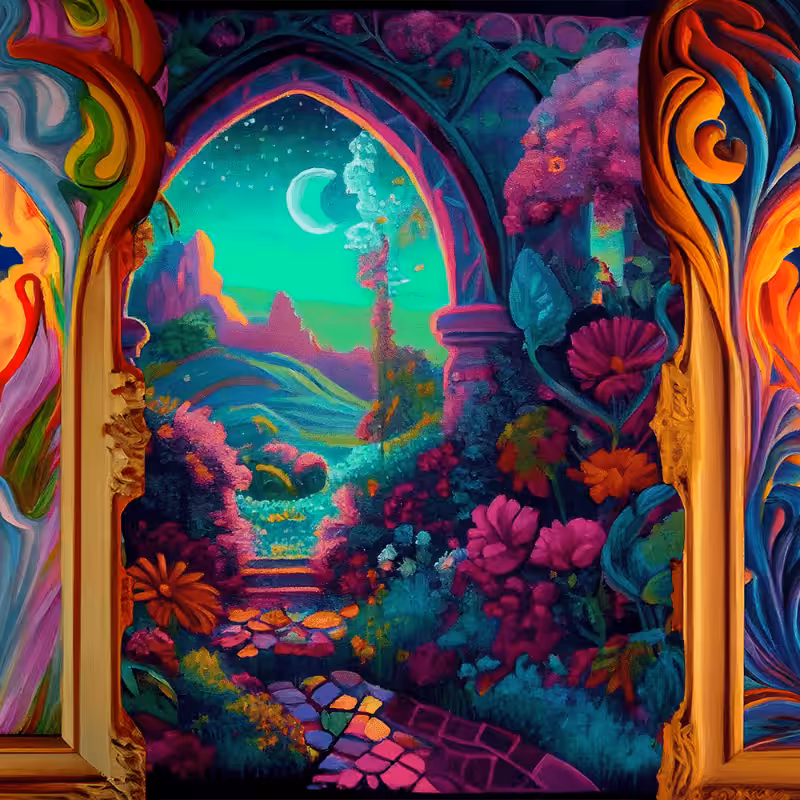 AI Psychedelic Garden #7