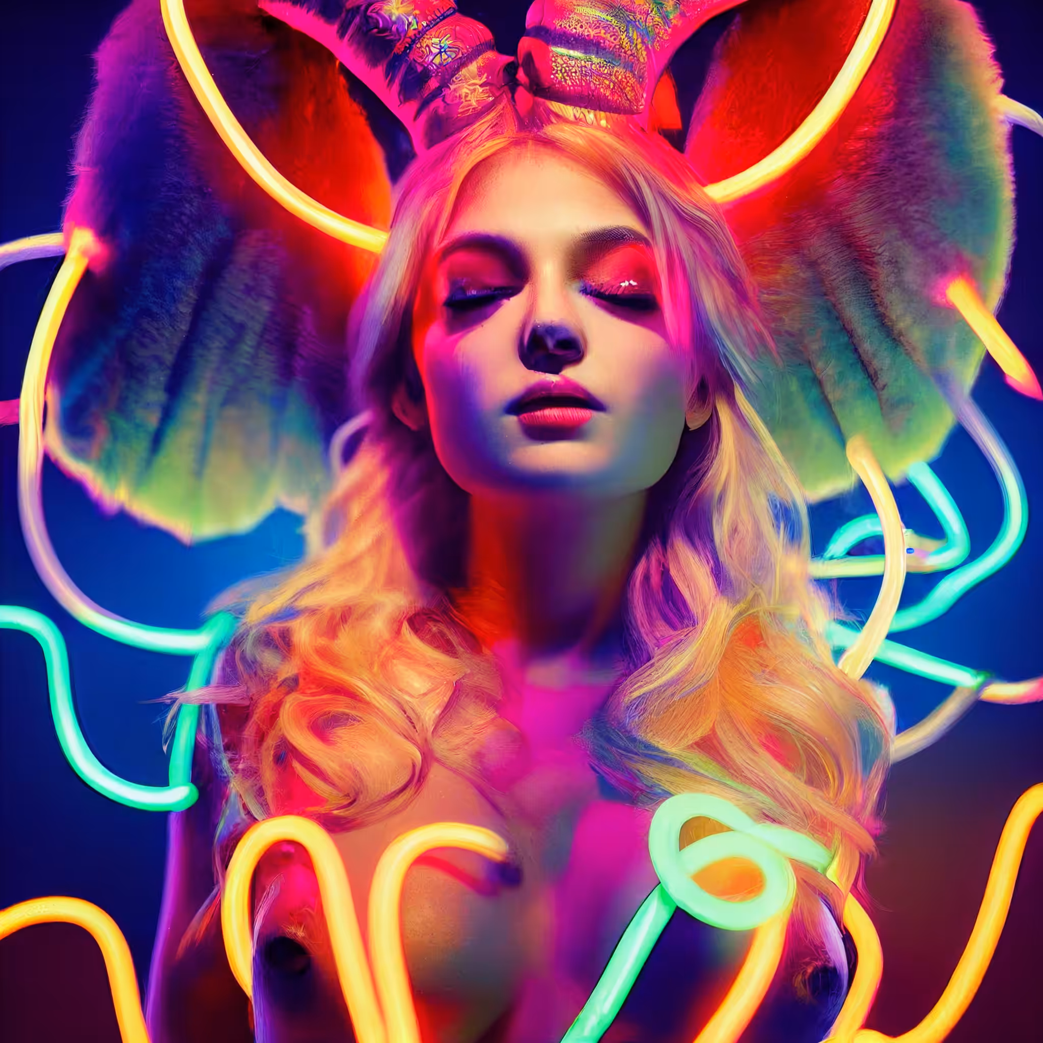 Neon blond
