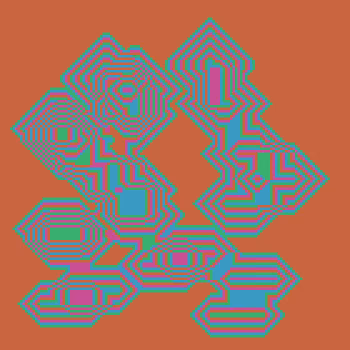 Superimposed Octagonal Pyramids #22