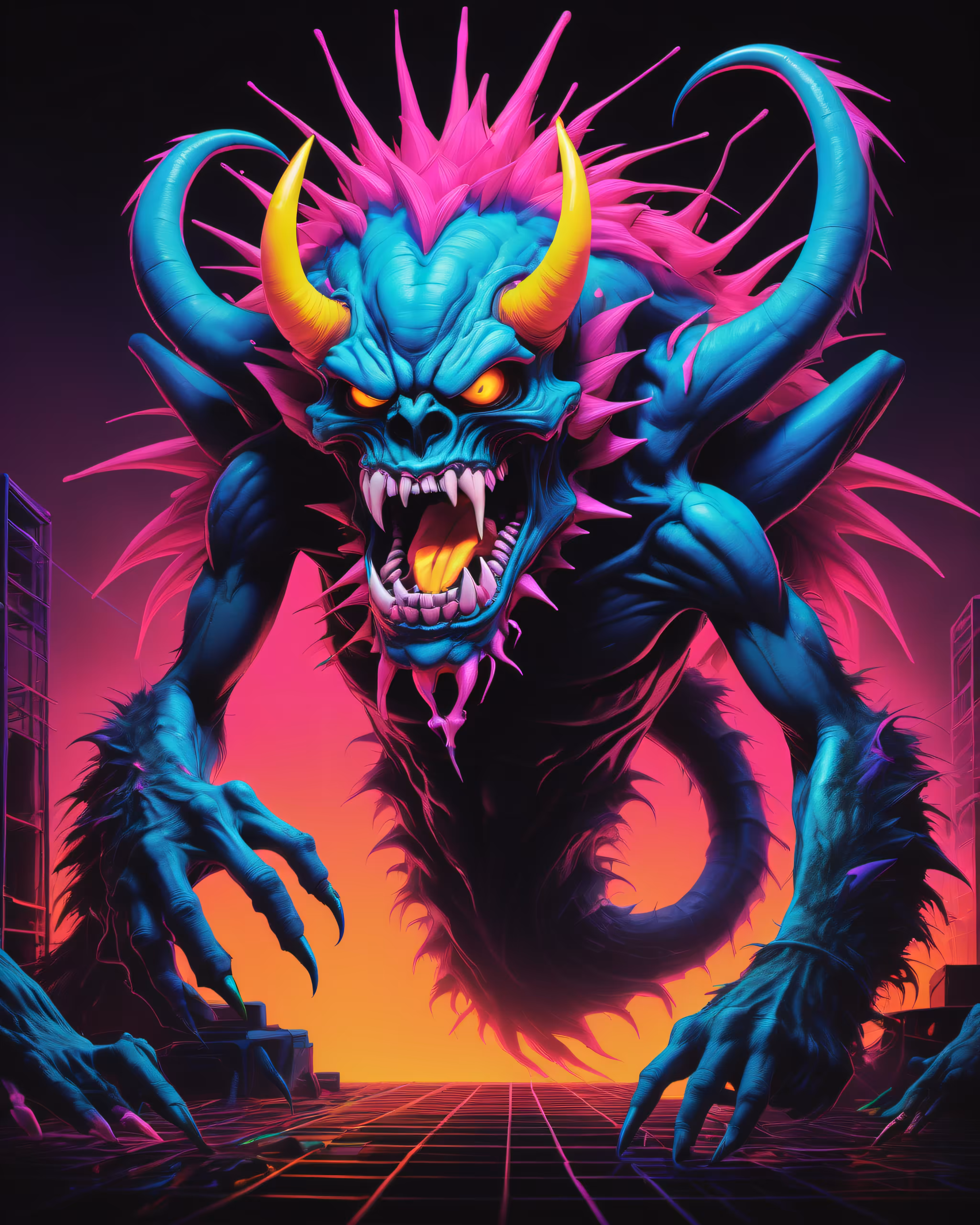 Synthwave Monster #6