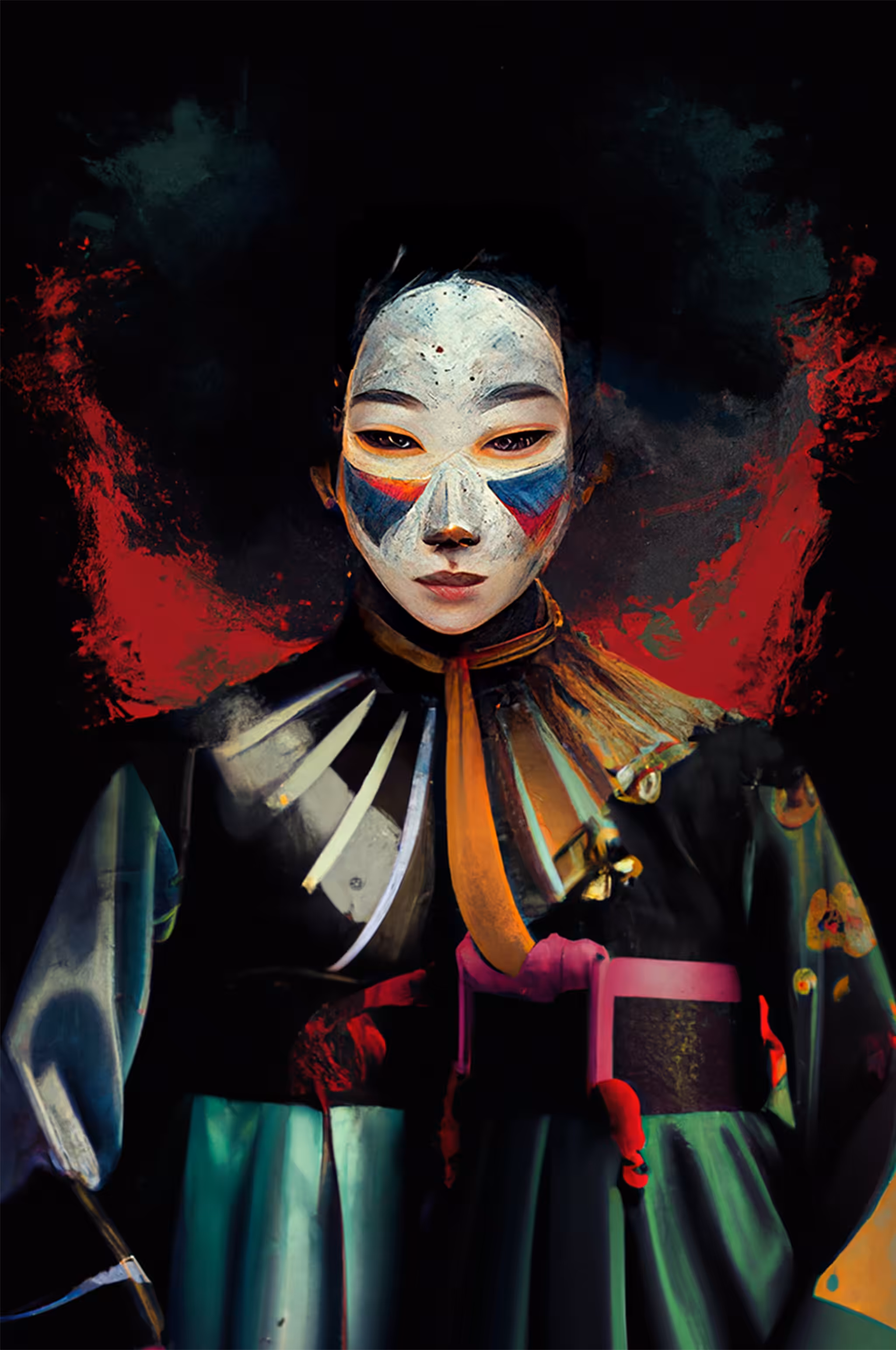 masked lady