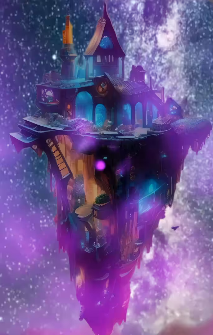 AI-Illustrations: Hanging Island- 6