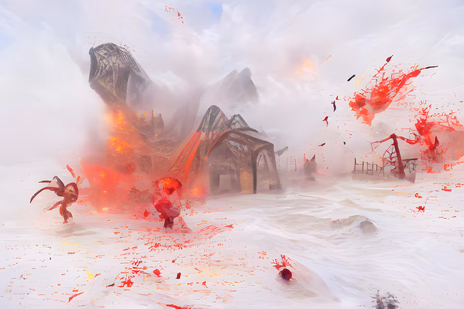 Raging in terror