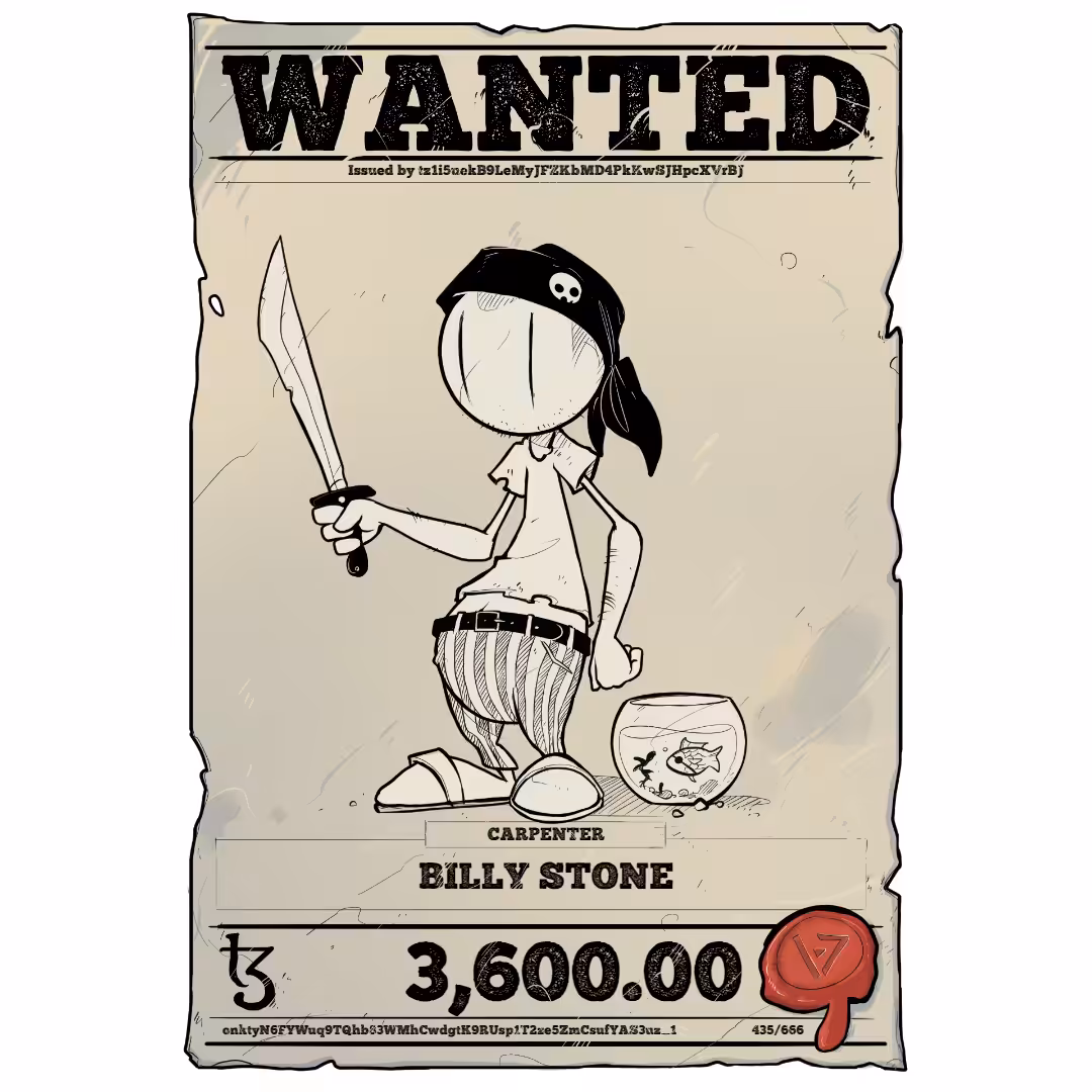 BILLY STONE | TEZOS PIRATE 435/666