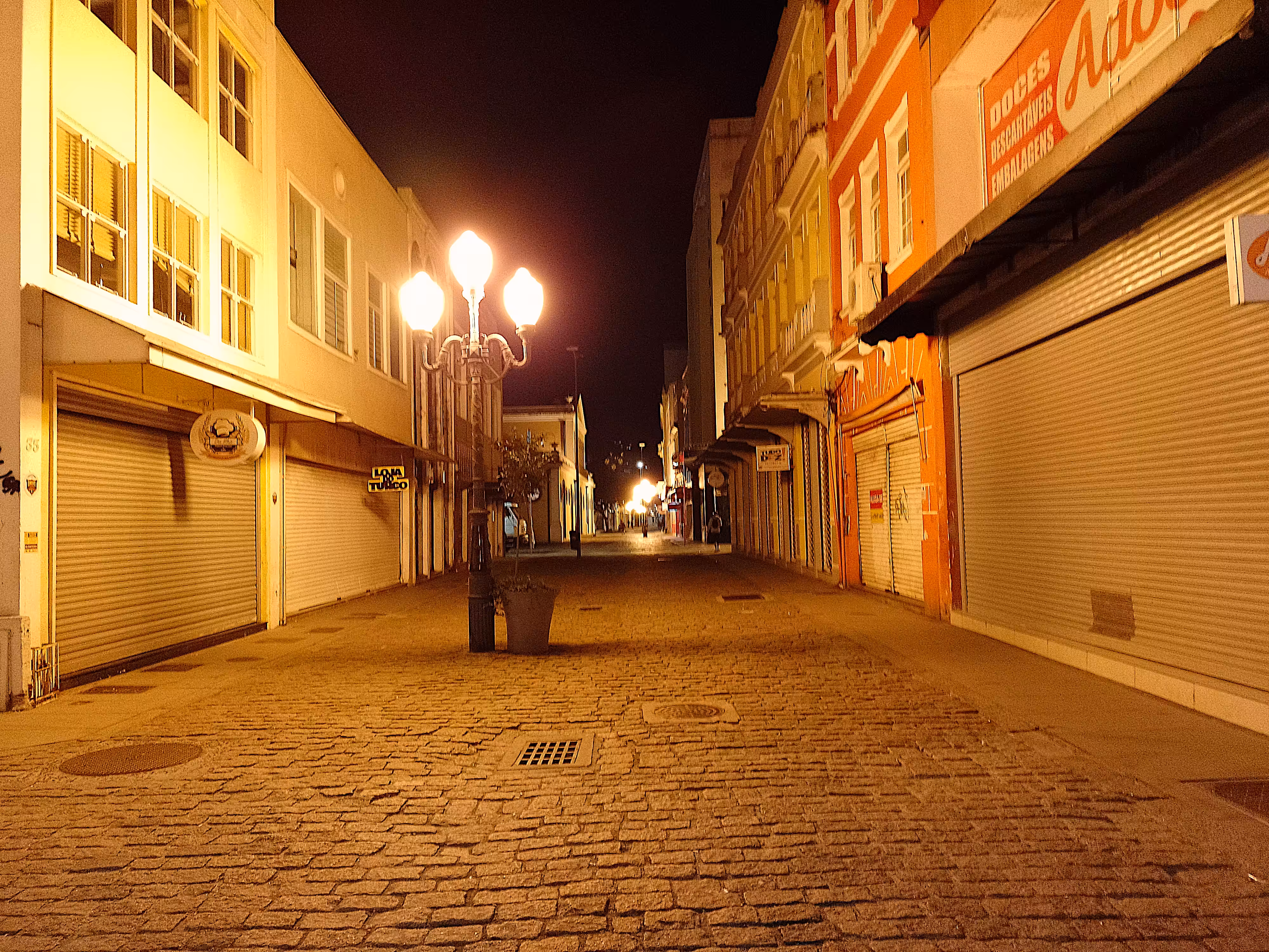 Night in downtown