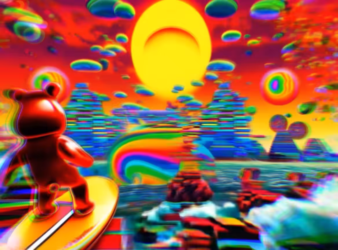Ai Bear Art from GummyLSD: Lil' Red 2
