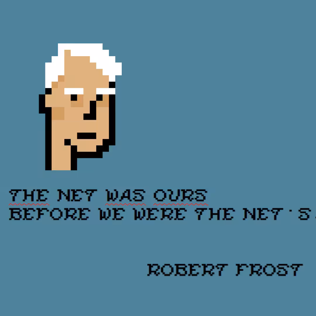 Robert Frost's Cryptopunk poetry