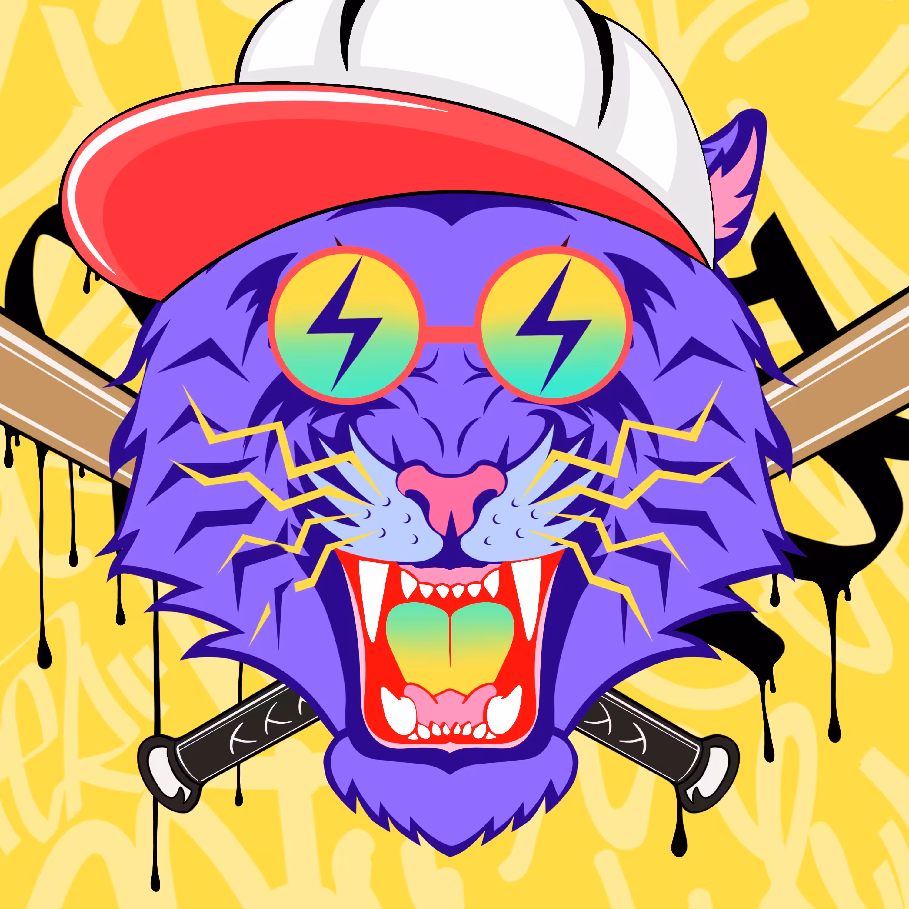 CryptoAnimals: CRYPTO TIGER FACE #45