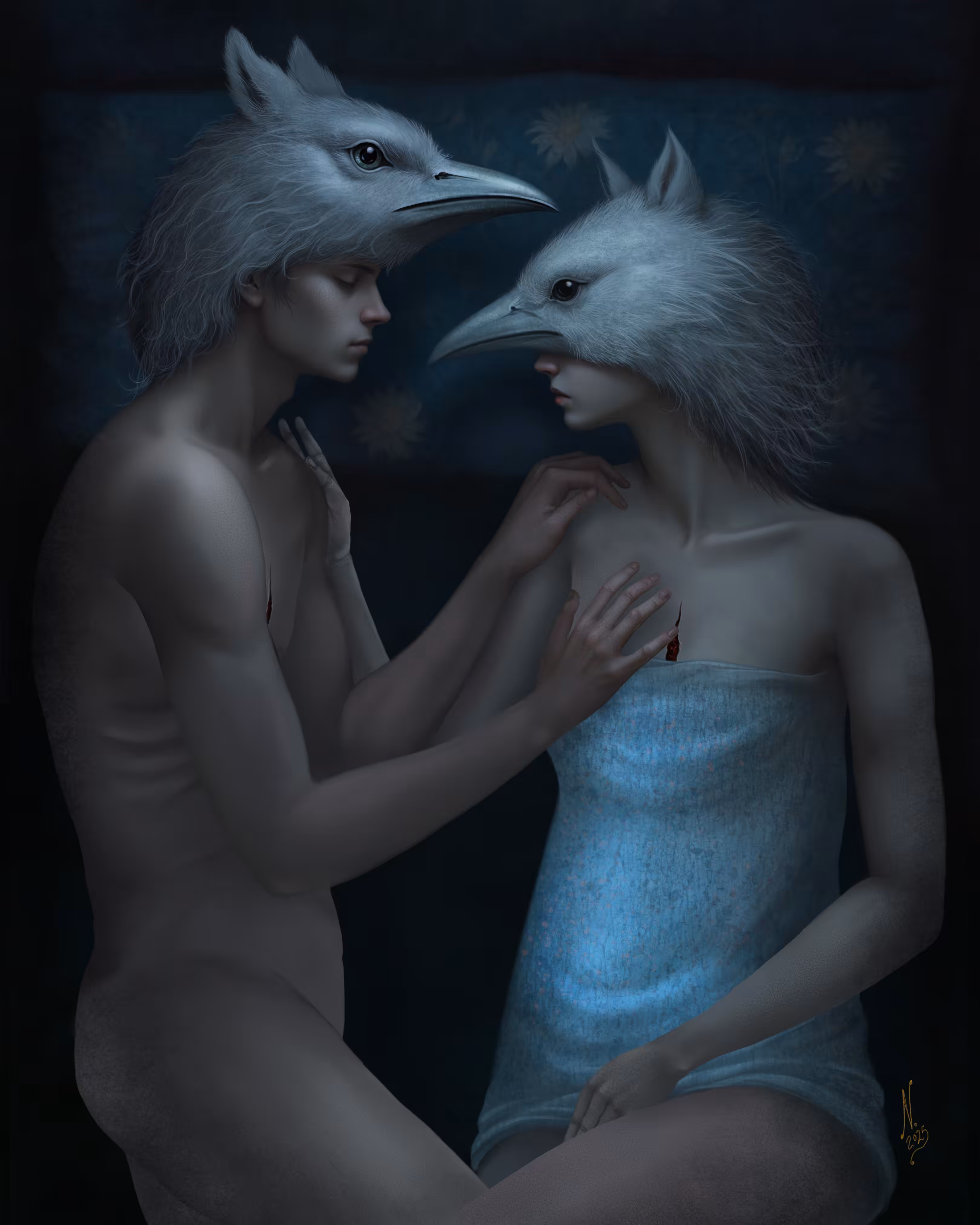 My Blue Dream (Digital painting)