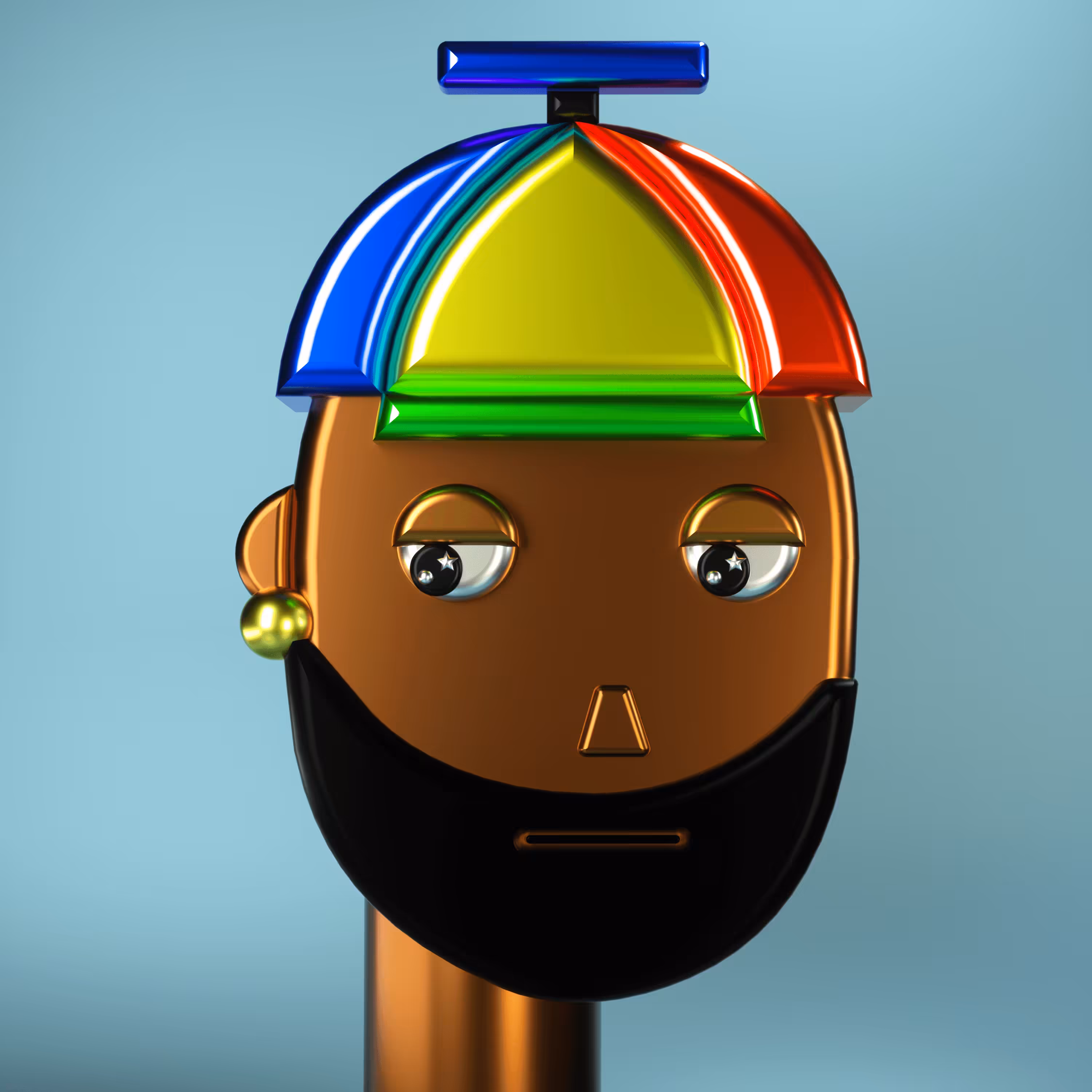 3D Chrome Punk #0686