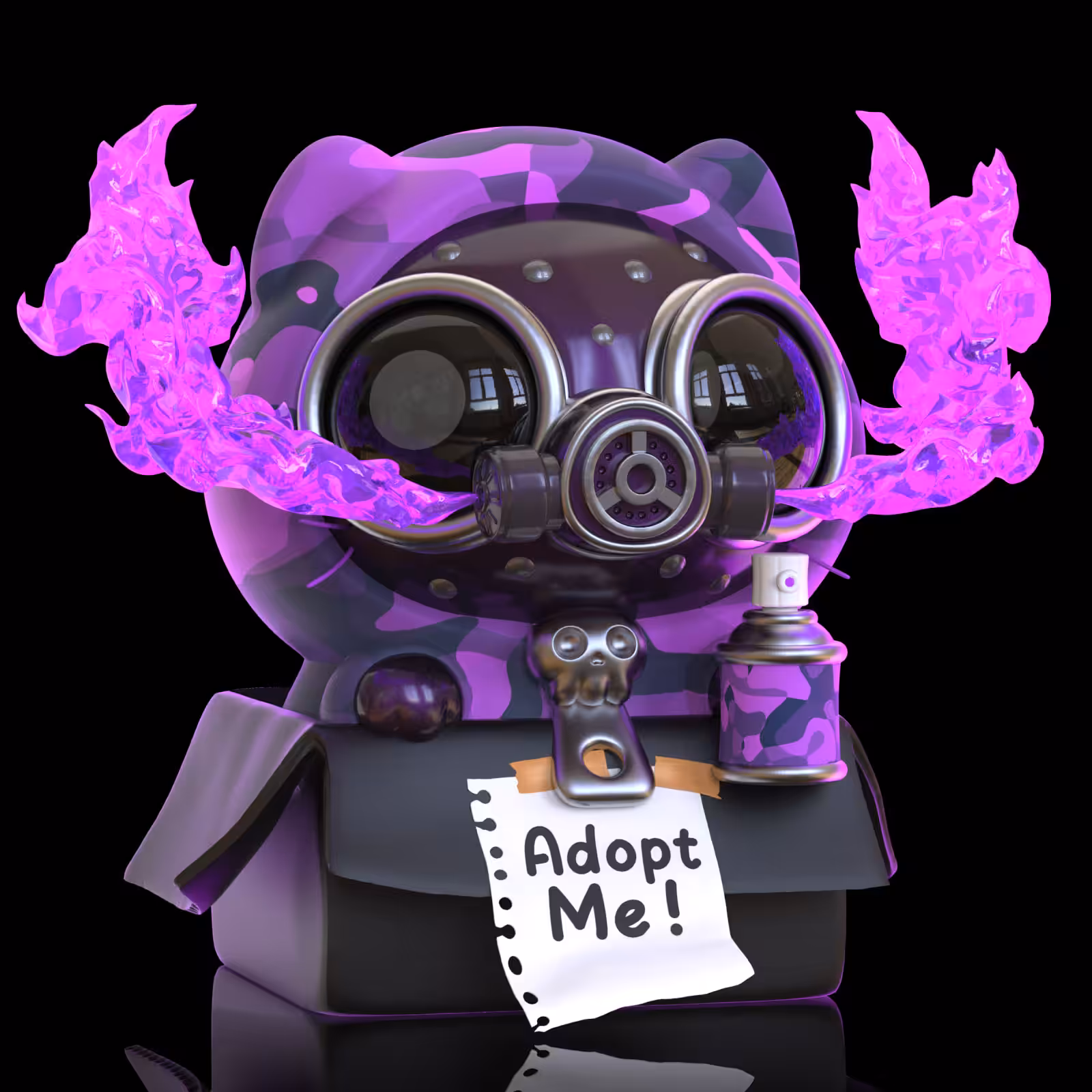 244 Orathai : Purple Gasmask