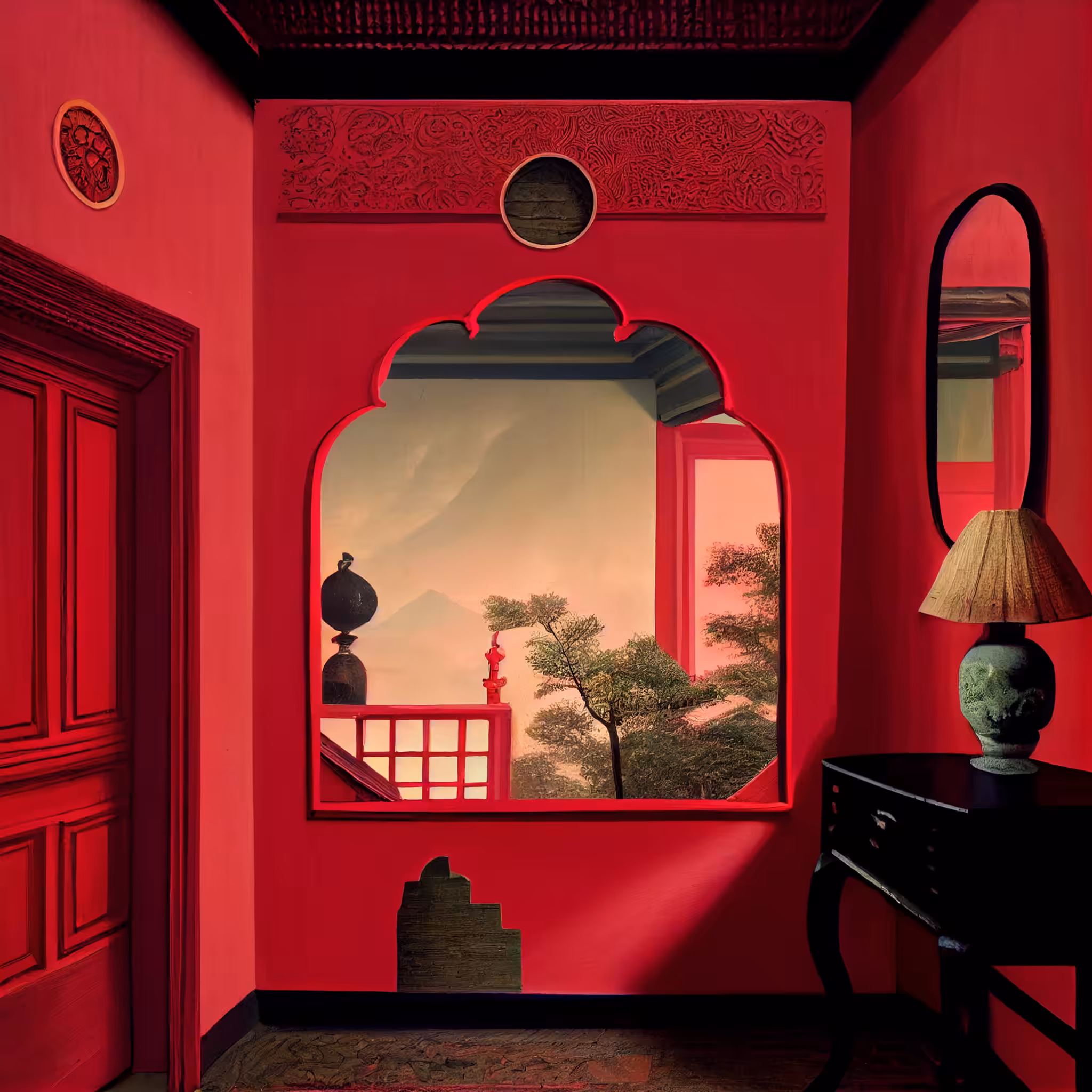 Study of a room in  need of paint