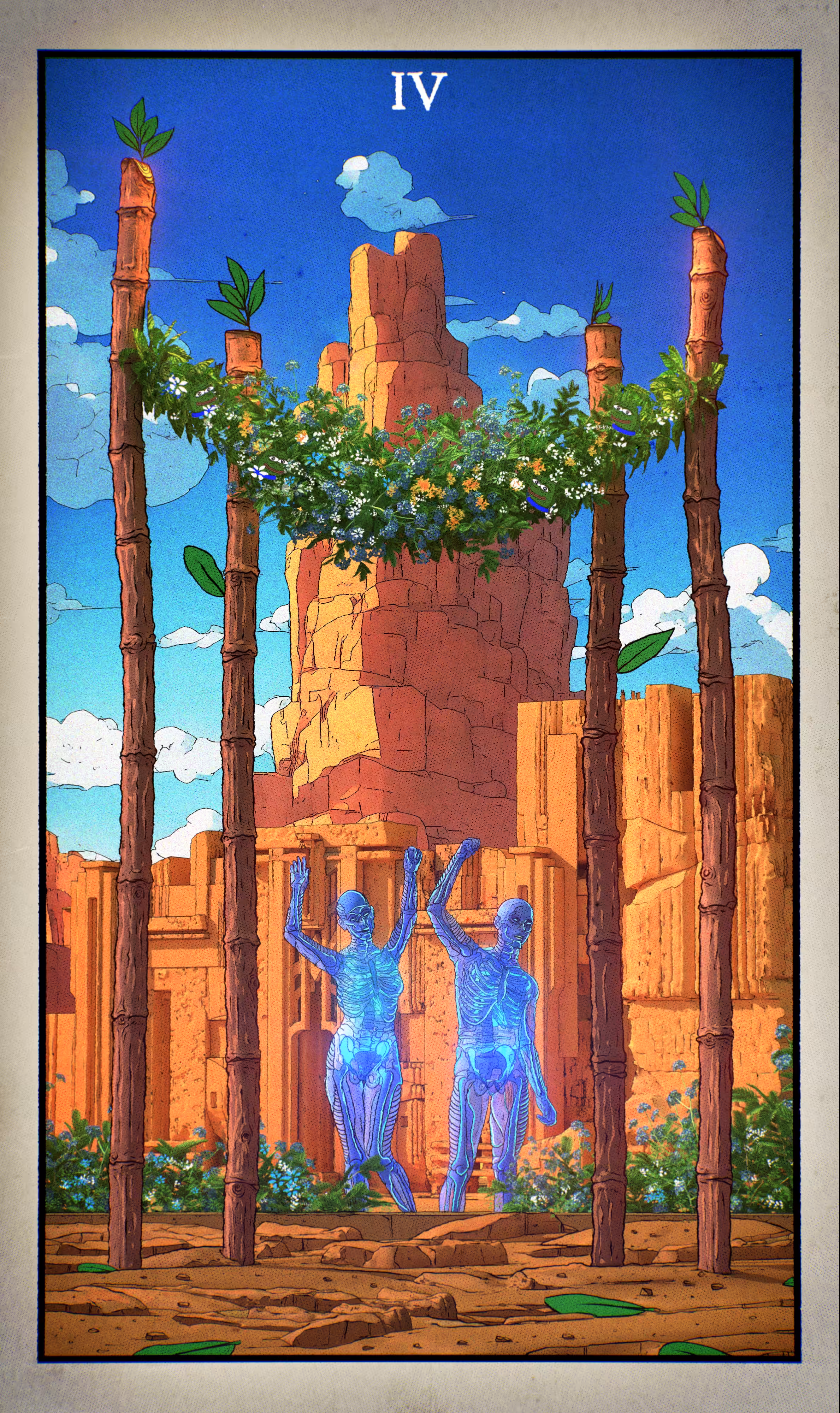 4 of Wands — Master