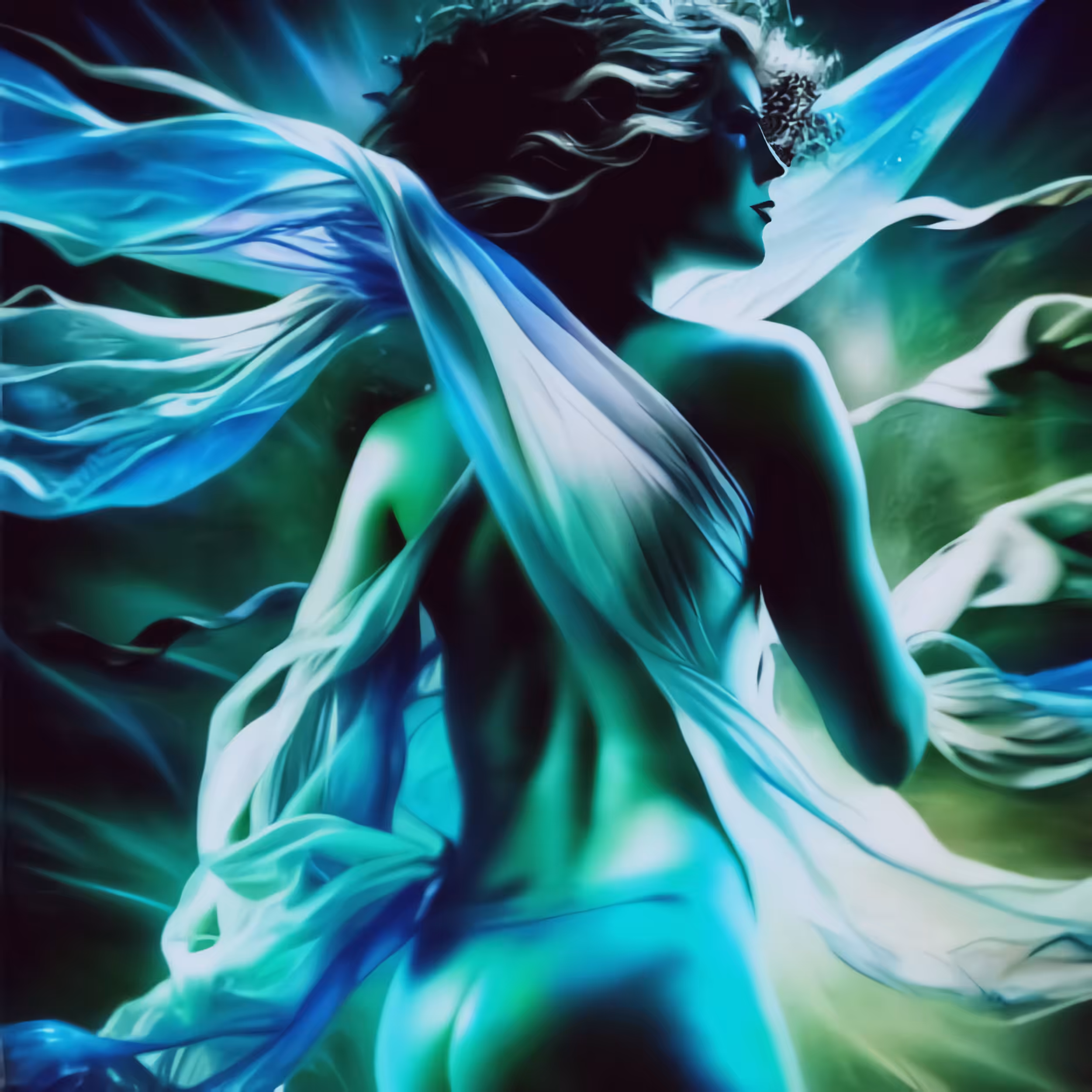 Amphitrite, of the depths of the sea, with the power to rule the ocean, I will be there to protect your vessel and entertain you dancing with the dolphins