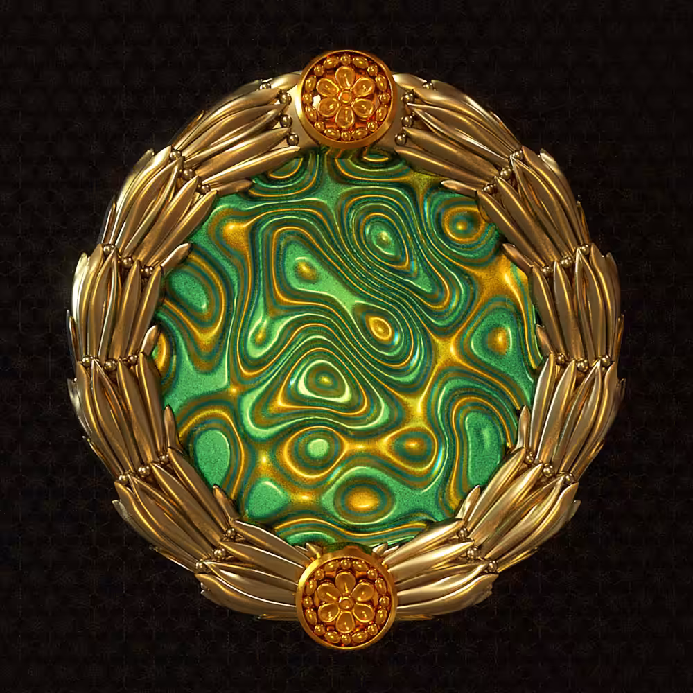 iridescent spinner Frame