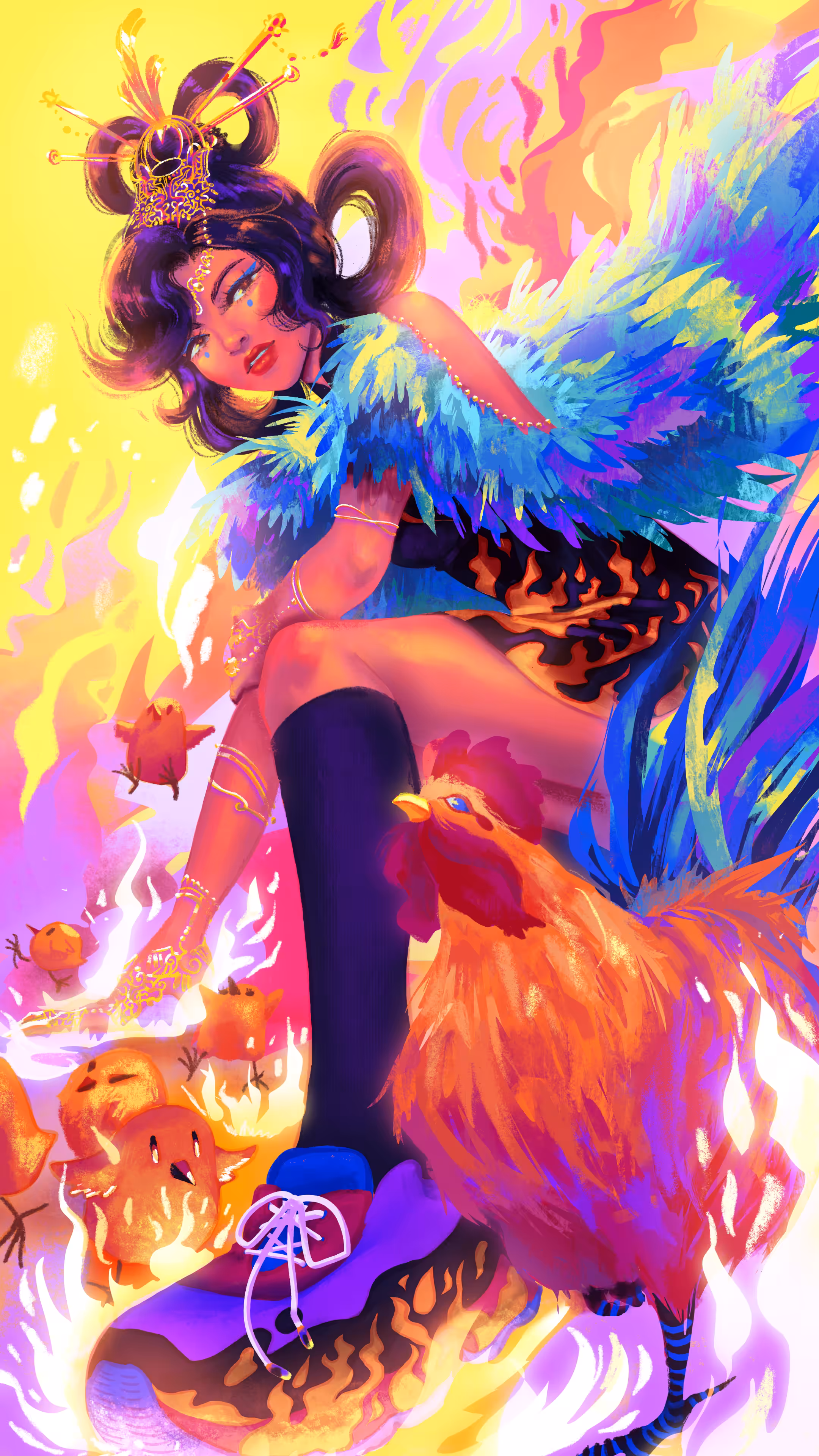 Fire Rooster by Orabelart