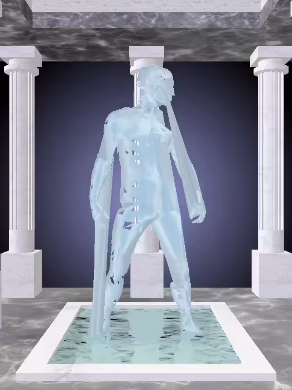 HeavenComputer: The Shooter Ethereal Blue Man #769